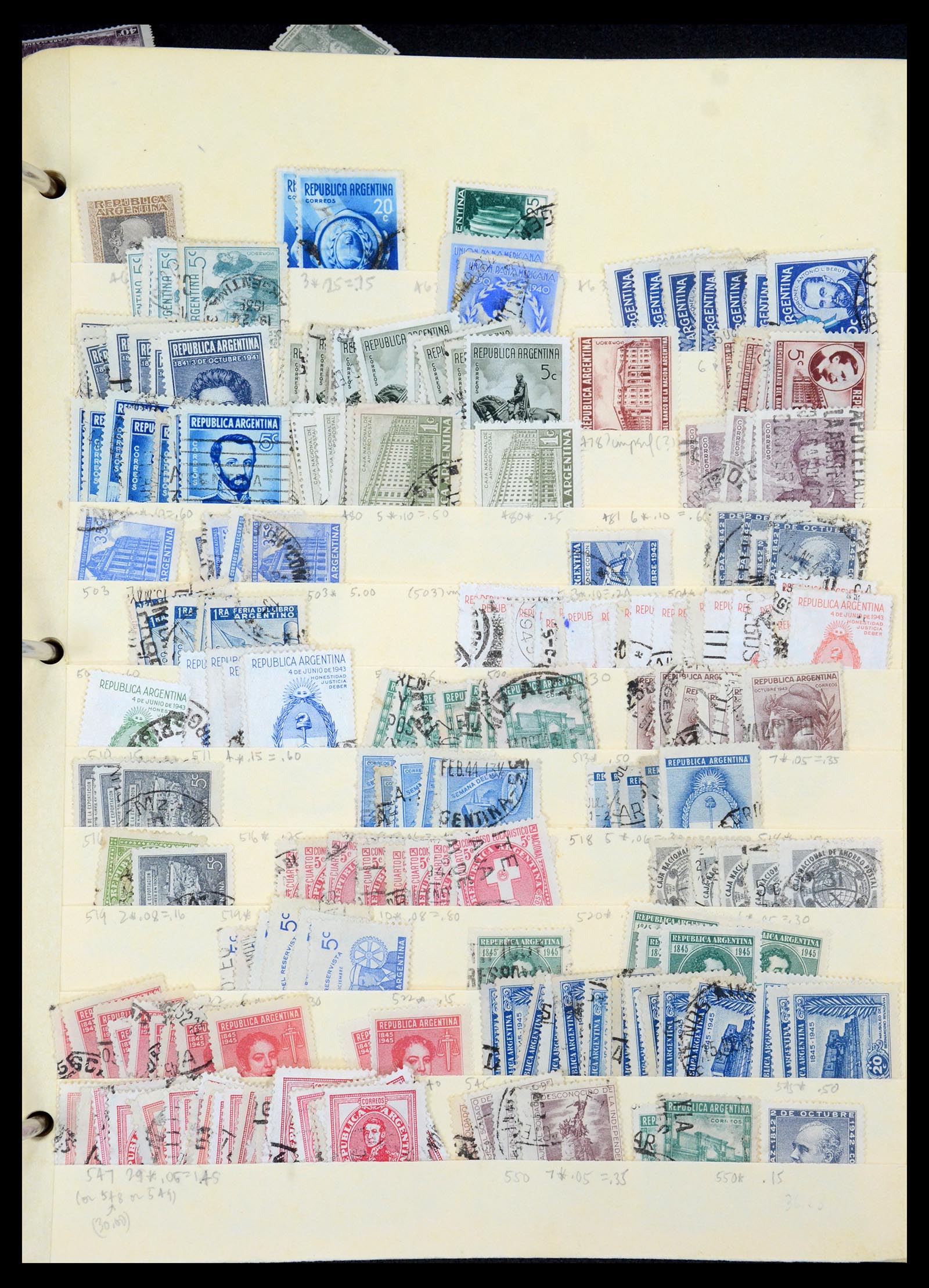 35688 575 - Postzegelverzameling 35688 Latijns Amerika 1860-1980.