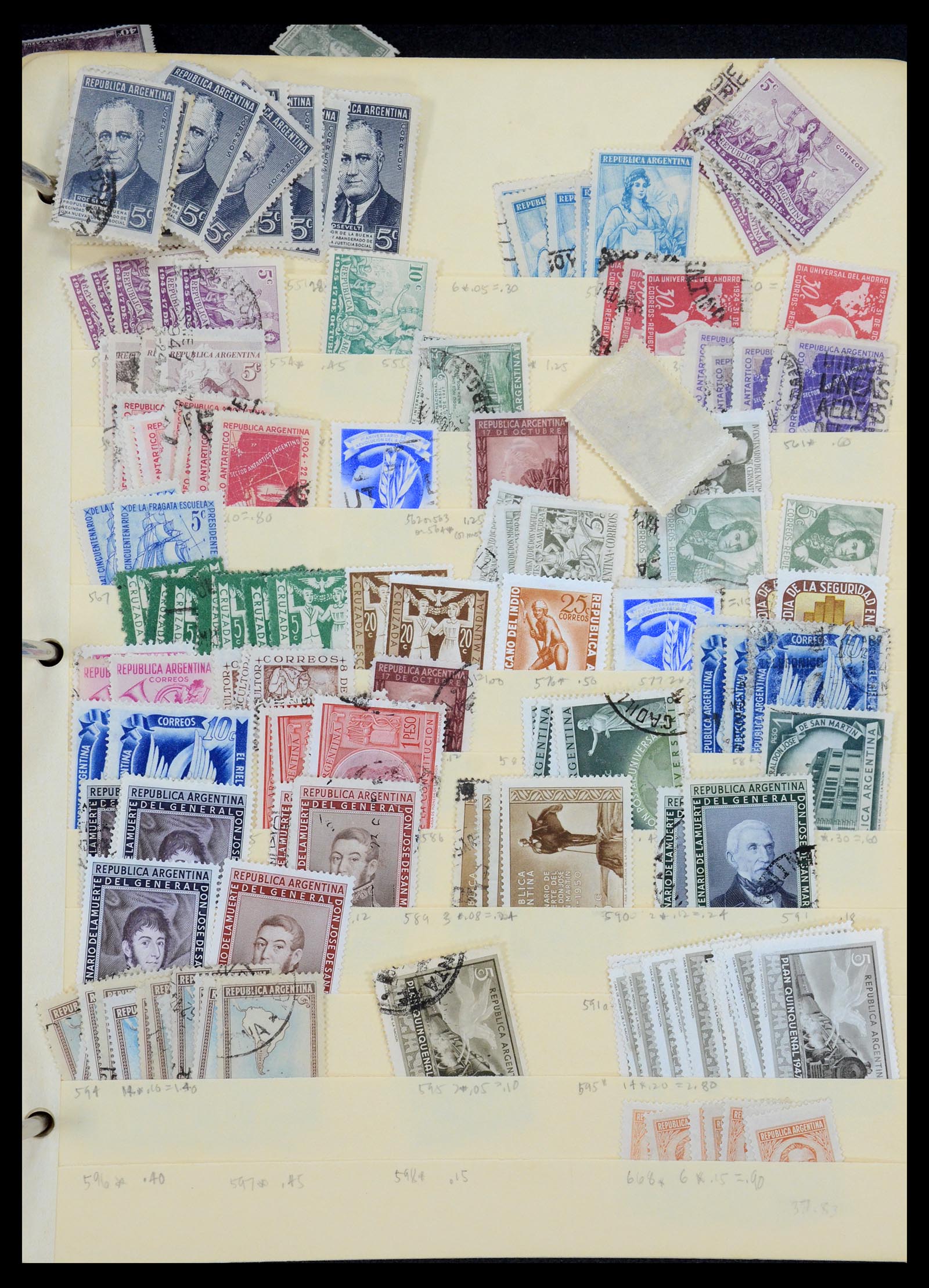 35688 576 - Postzegelverzameling 35688 Latijns Amerika 1860-1980.
