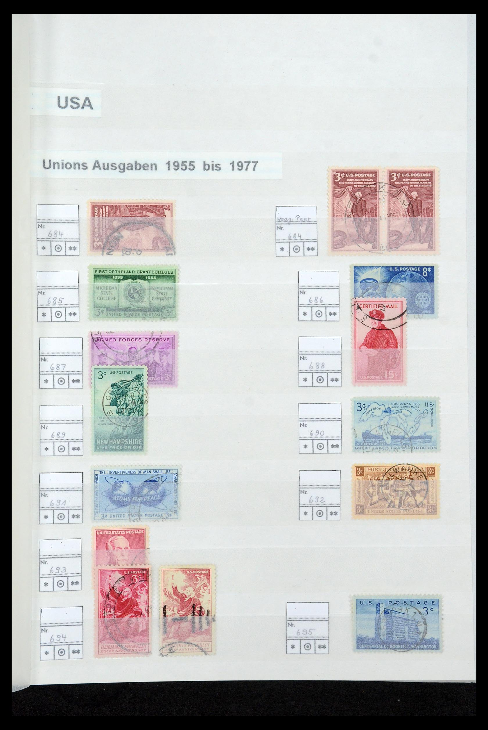 35689 060 - Postzegelverzameling 35689 USA 1851-2001.