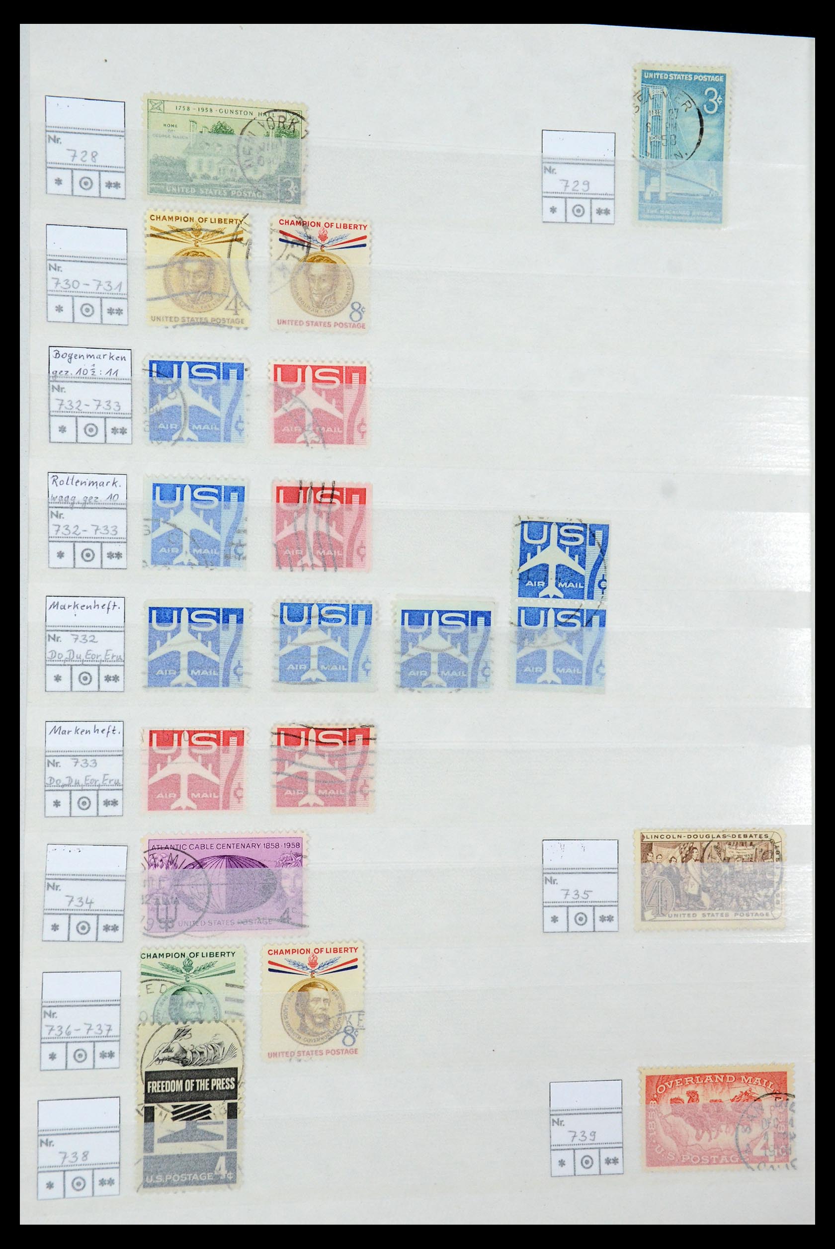 35689 063 - Postzegelverzameling 35689 USA 1851-2001.