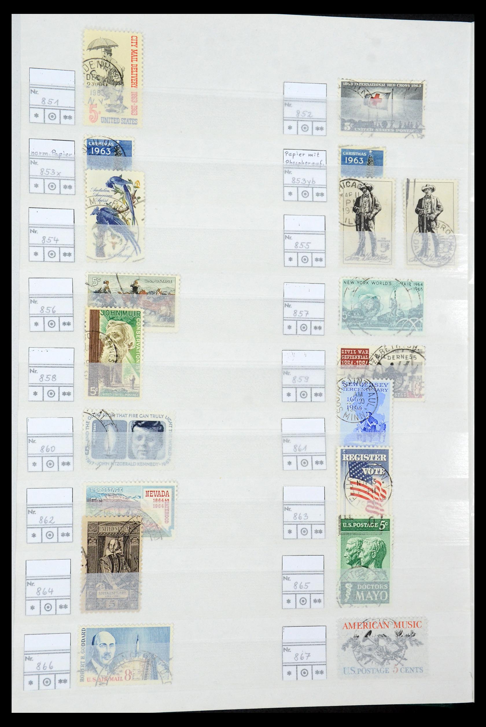 35689 073 - Postzegelverzameling 35689 USA 1851-2001.