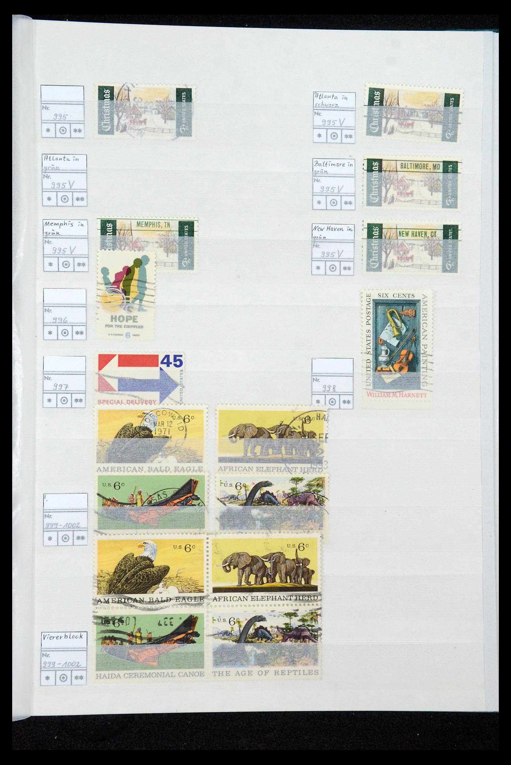 35689 090 - Postzegelverzameling 35689 USA 1851-2001.