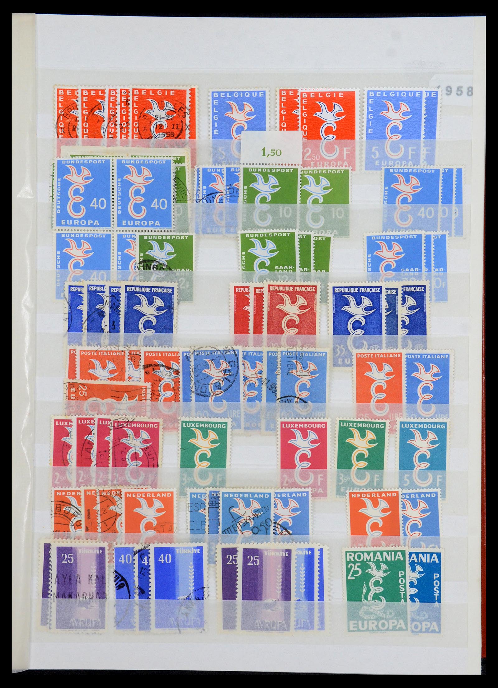 35691 003 - Postzegelverzameling 35691 Europa CEPT 1956-2000.