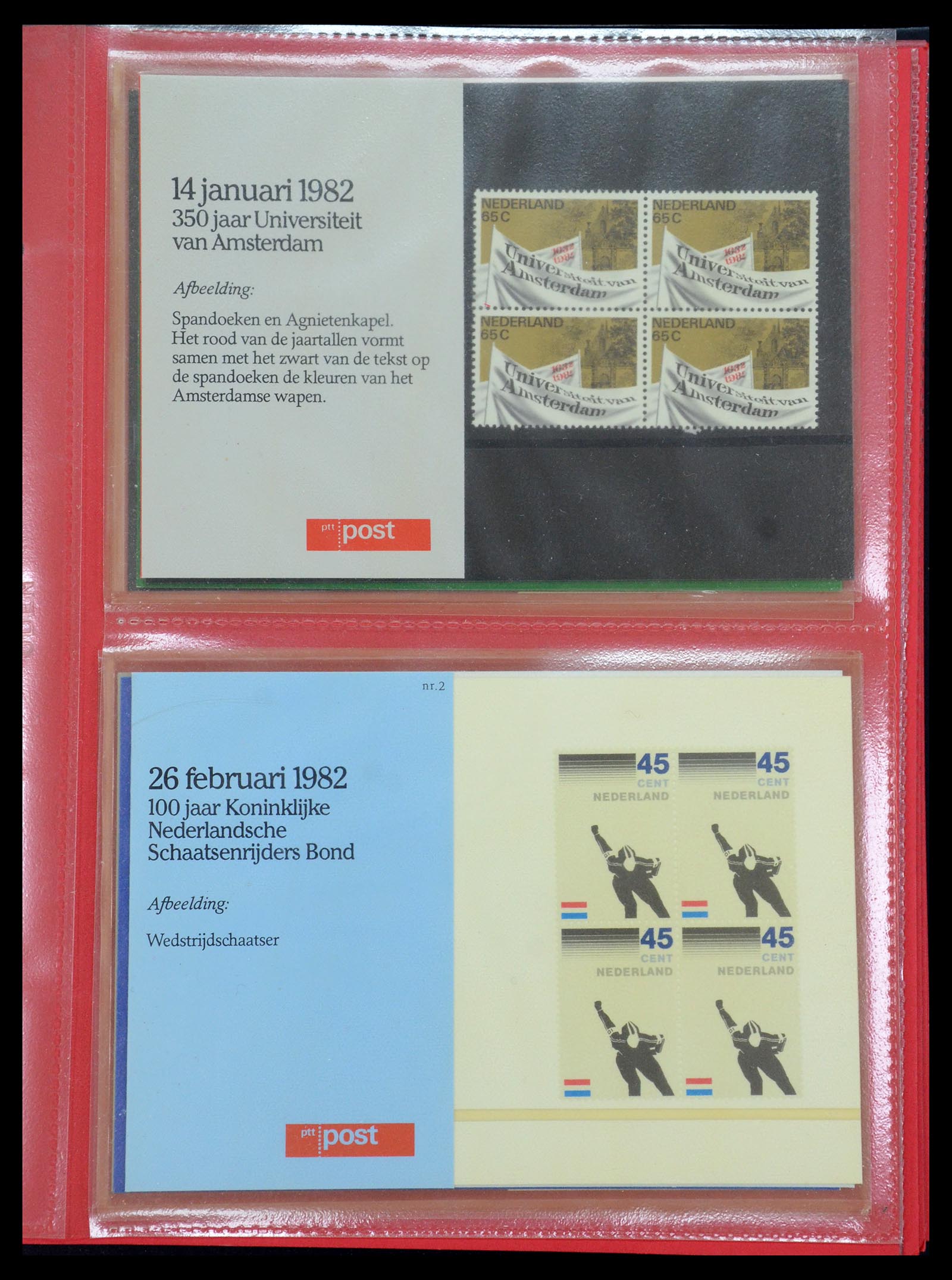35692 001 - Postzegelverzameling 35692 Nederland PTT-mapjes 1982-2021!!