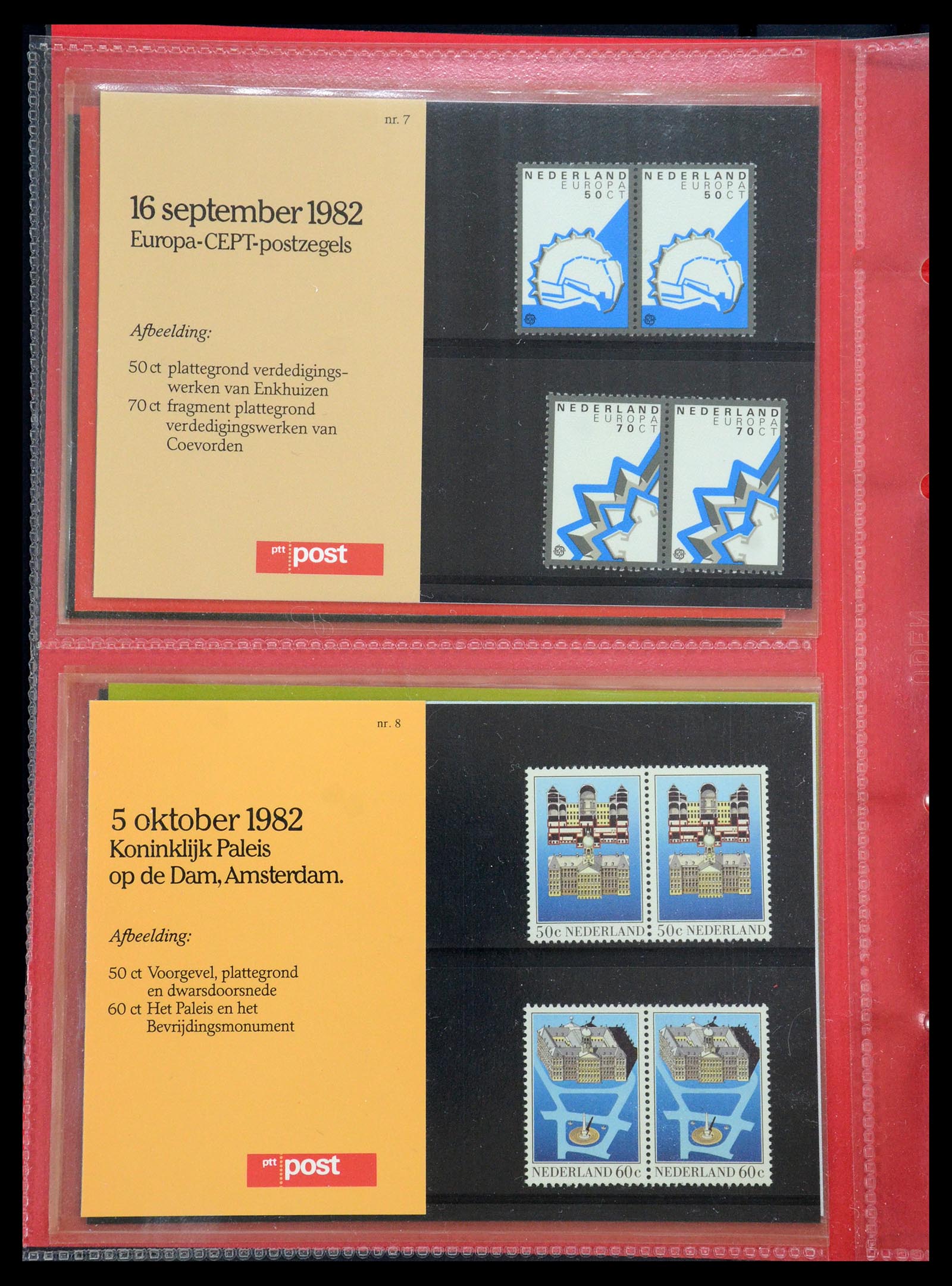 35692 004 - Postzegelverzameling 35692 Nederland PTT-mapjes 1982-2021!!