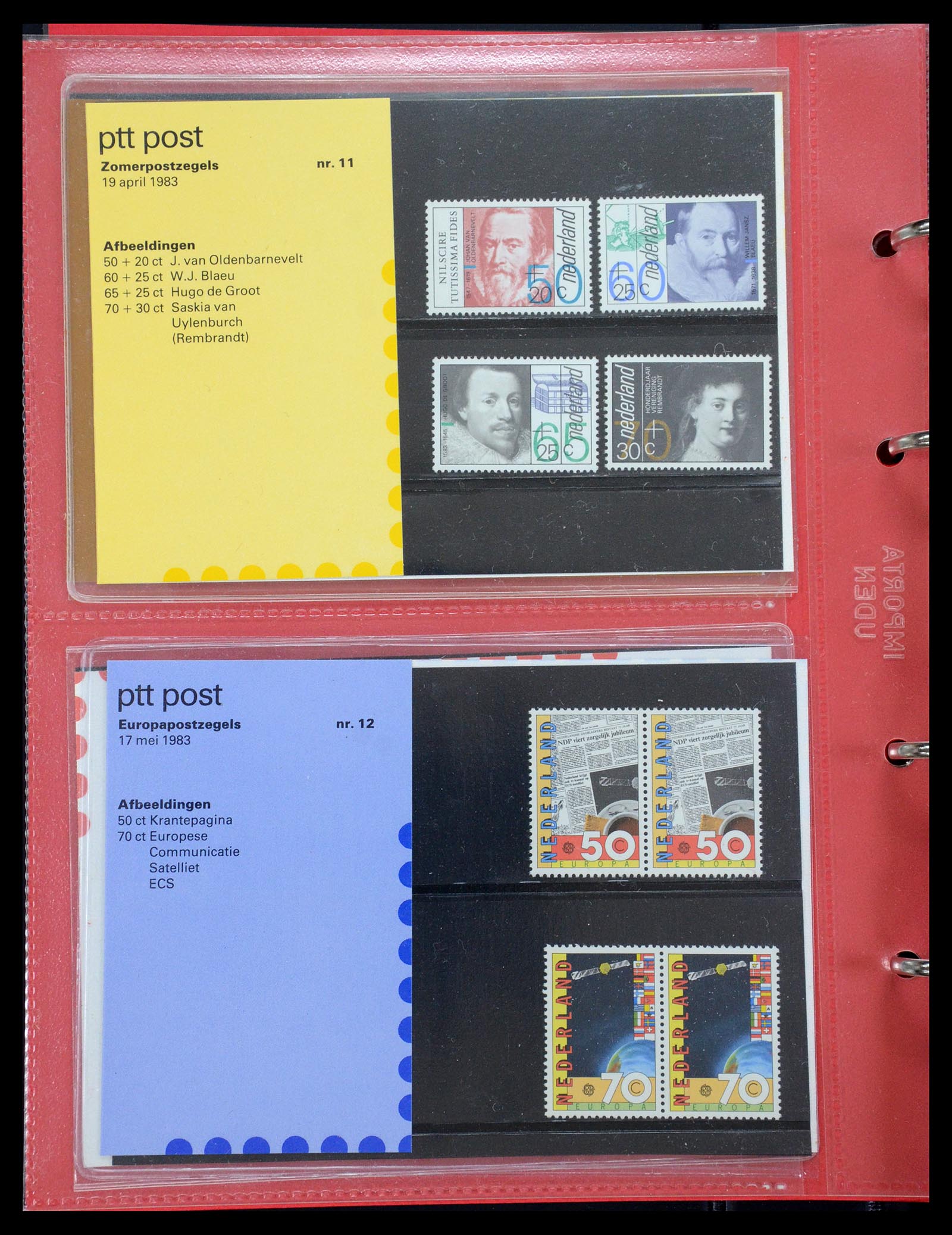 35692 006 - Postzegelverzameling 35692 Nederland PTT-mapjes 1982-2021!!