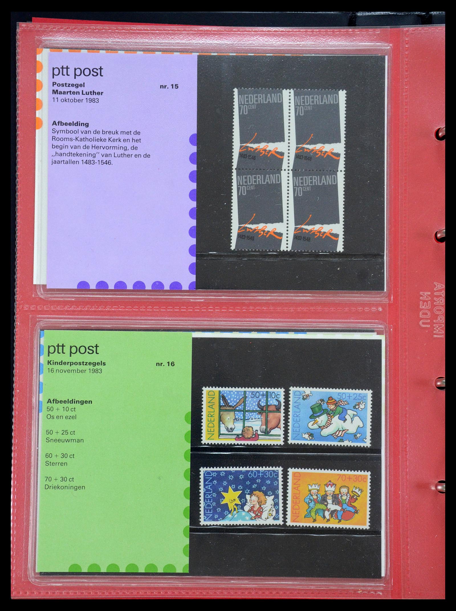 35692 008 - Postzegelverzameling 35692 Nederland PTT-mapjes 1982-2021!!
