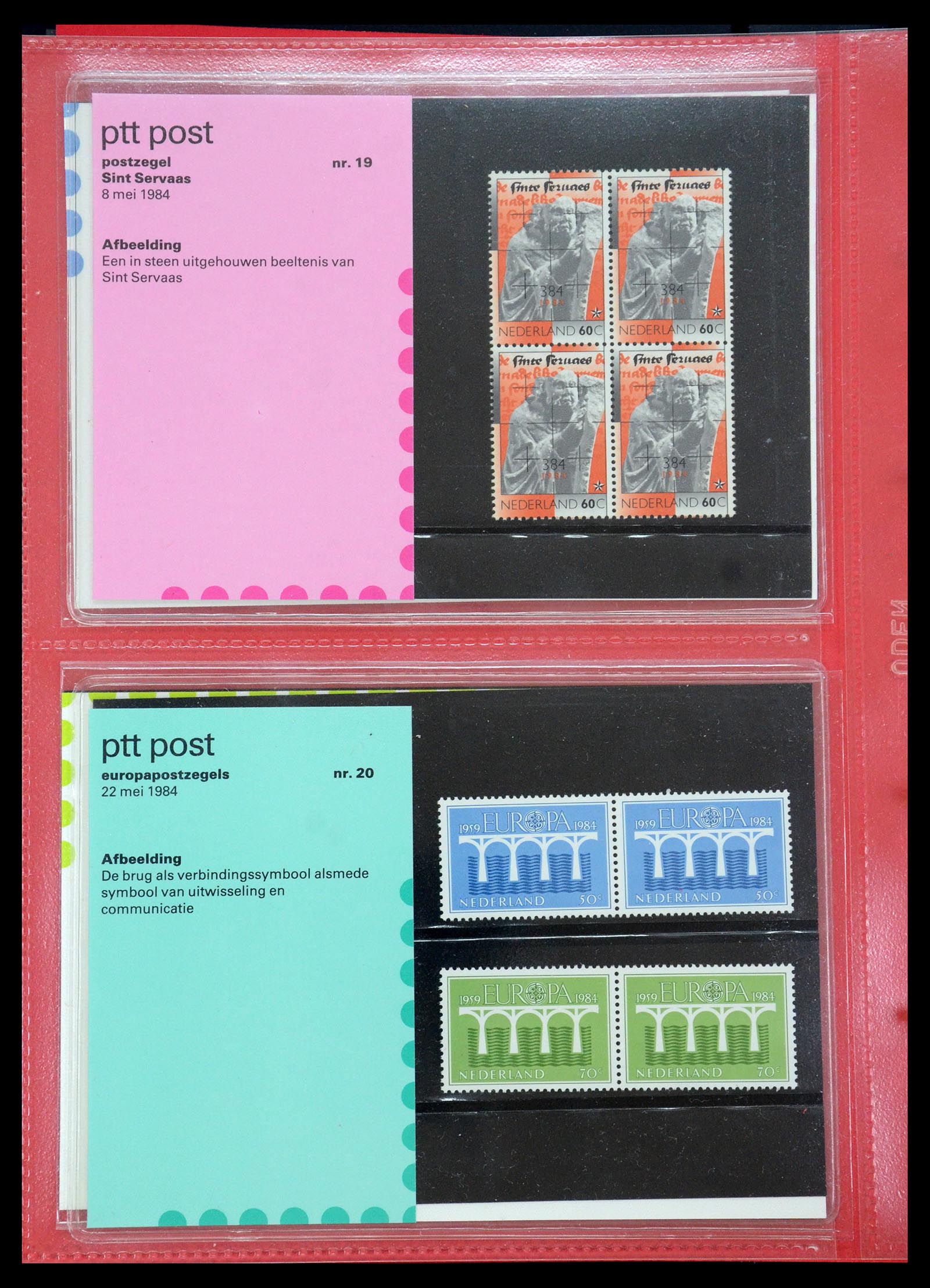 35692 010 - Postzegelverzameling 35692 Nederland PTT-mapjes 1982-2021!!