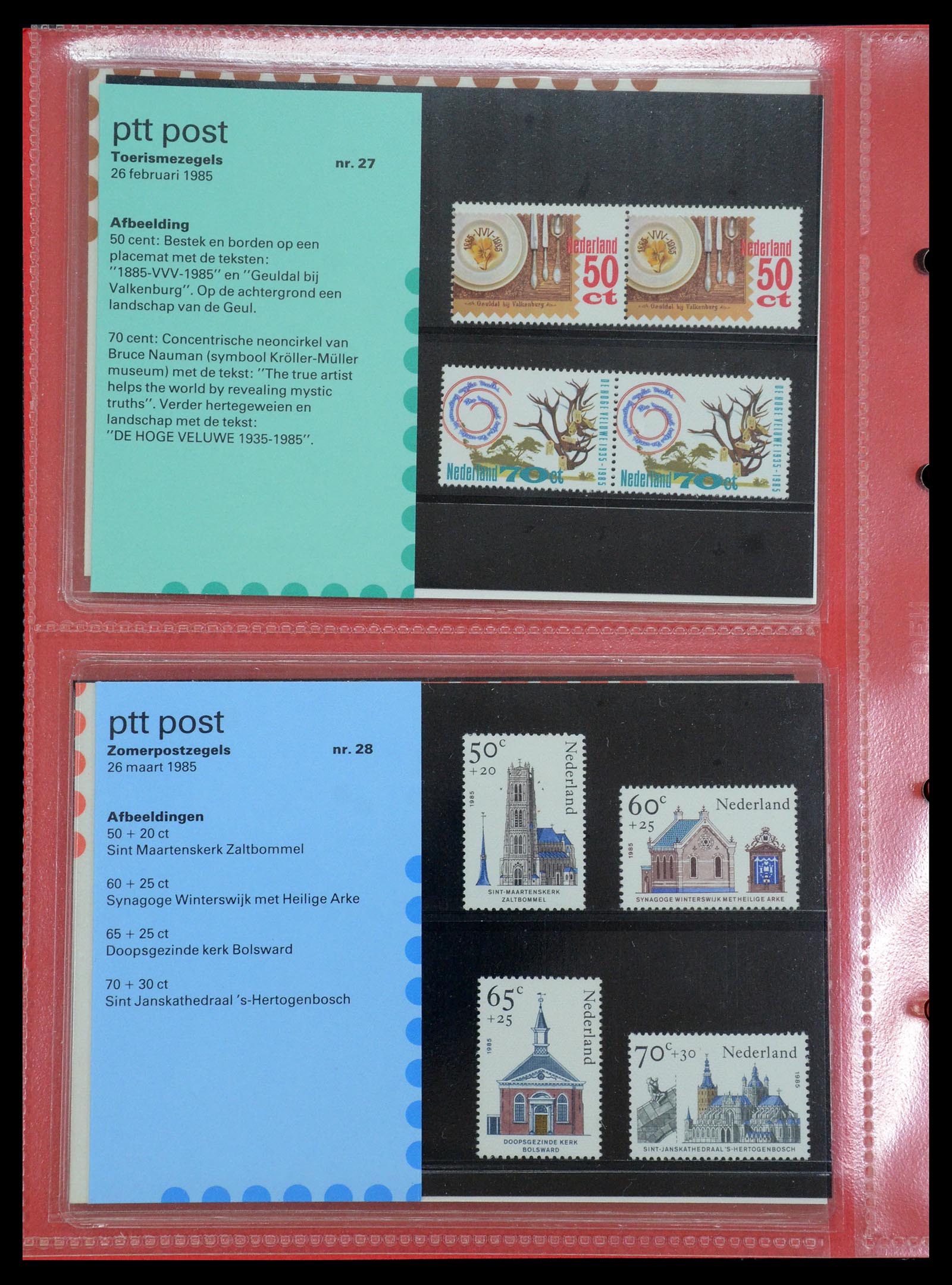 35692 014 - Postzegelverzameling 35692 Nederland PTT-mapjes 1982-2021!!