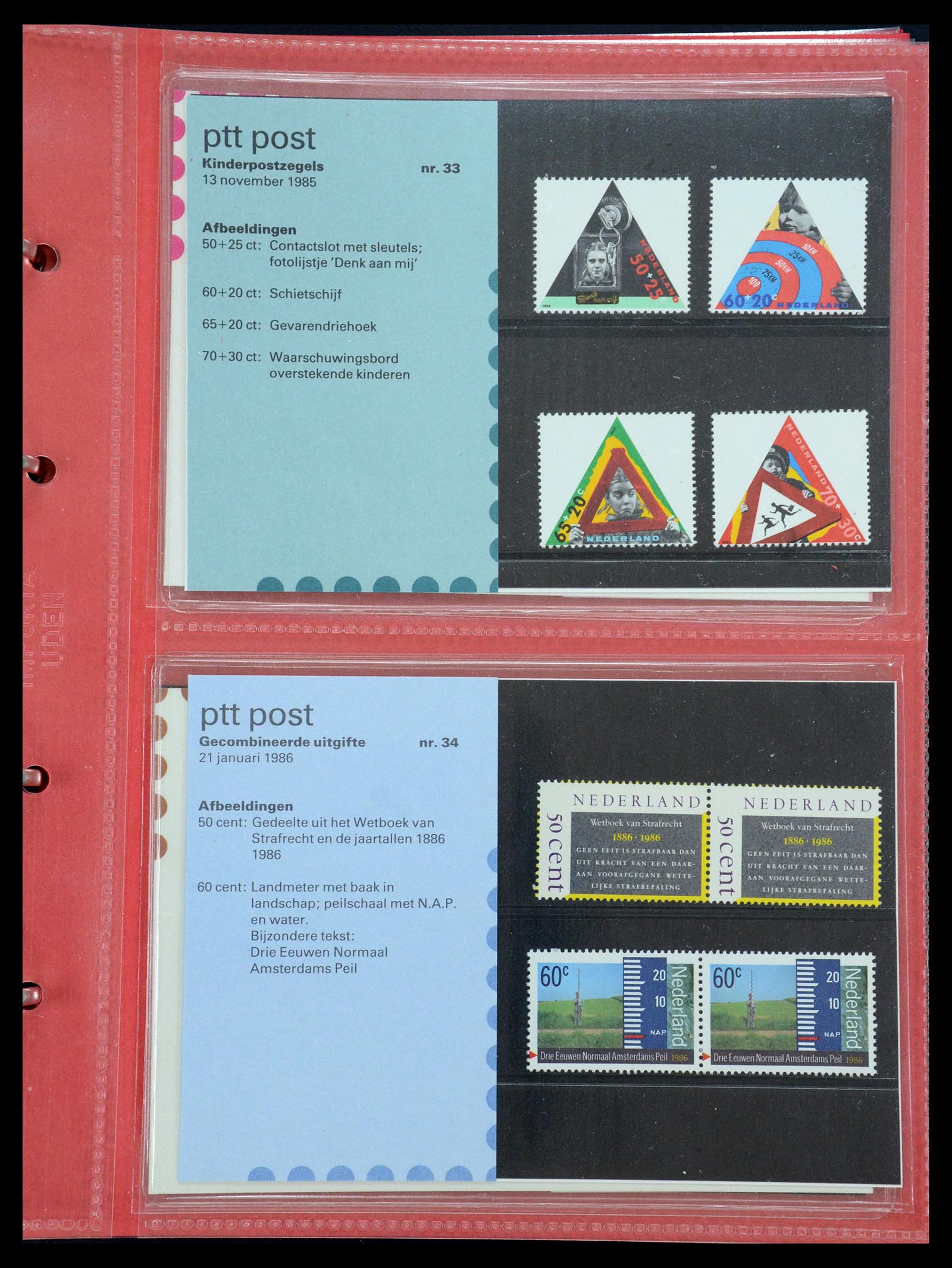 35692 017 - Postzegelverzameling 35692 Nederland PTT-mapjes 1982-2021!!
