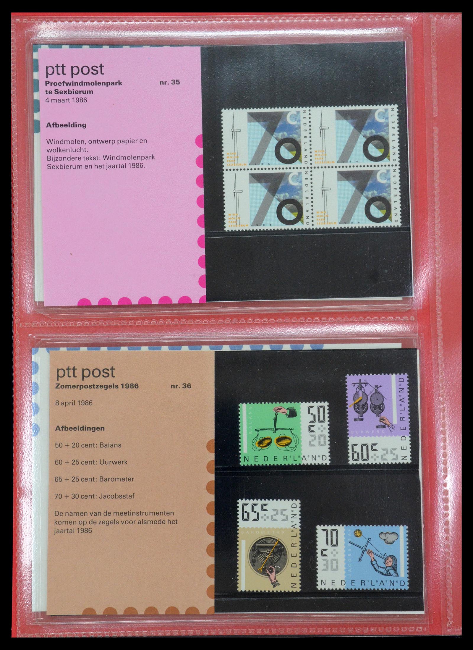 35692 018 - Postzegelverzameling 35692 Nederland PTT-mapjes 1982-2021!!