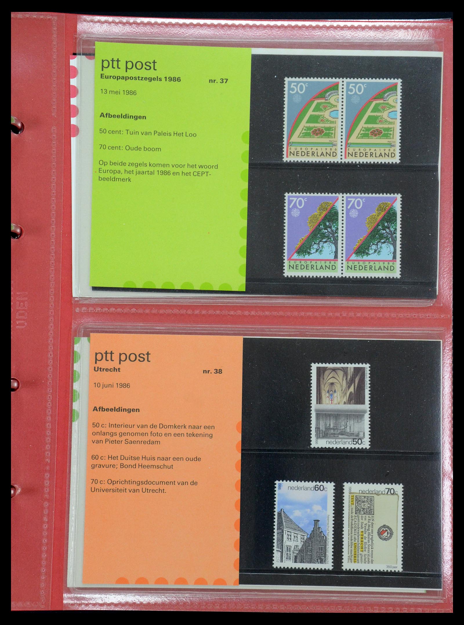 35692 019 - Postzegelverzameling 35692 Nederland PTT-mapjes 1982-2021!!