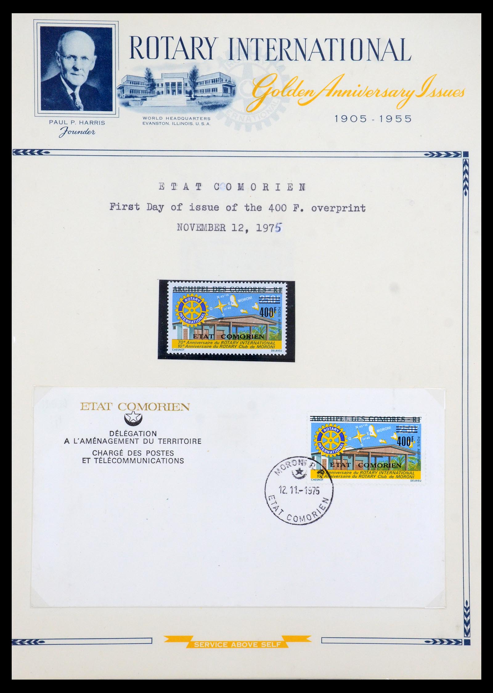 35694 004 - Postzegelverzameling 35694 Motief Rotary 1930-2009.