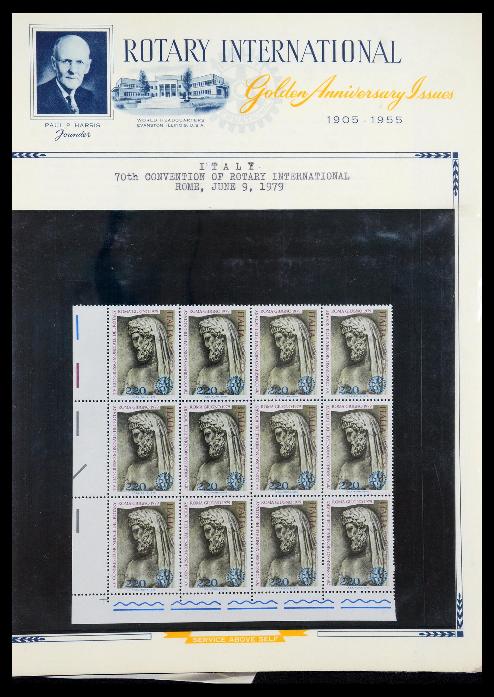 35694 026 - Postzegelverzameling 35694 Motief Rotary 1930-2009.