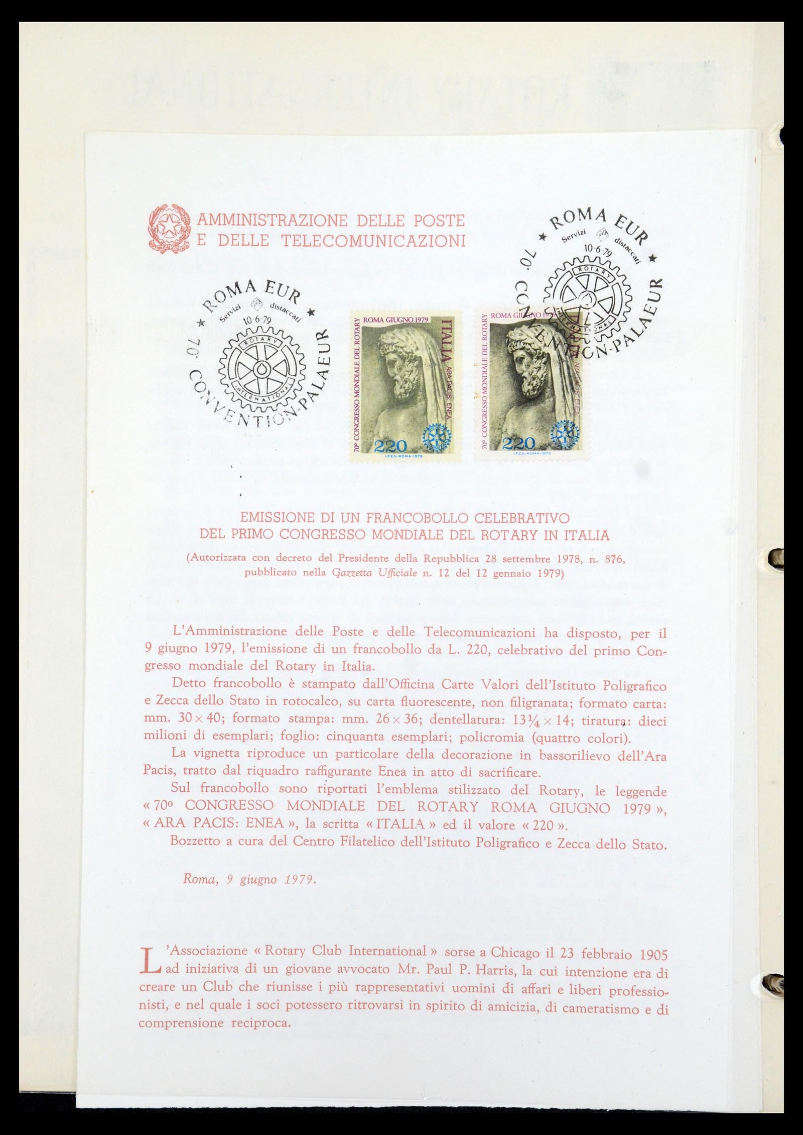 35694 027 - Postzegelverzameling 35694 Motief Rotary 1930-2009.