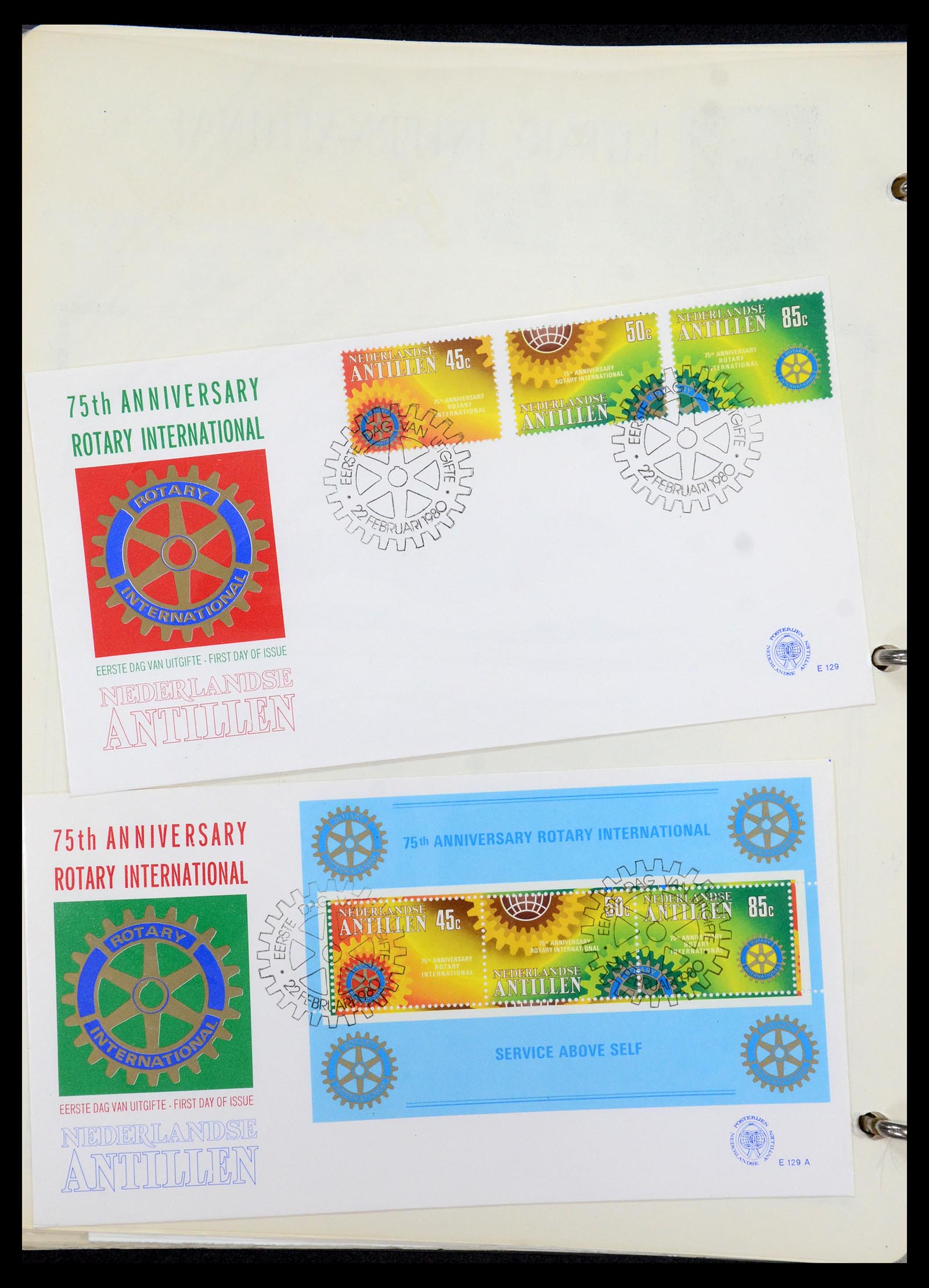 35694 029 - Postzegelverzameling 35694 Motief Rotary 1930-2009.