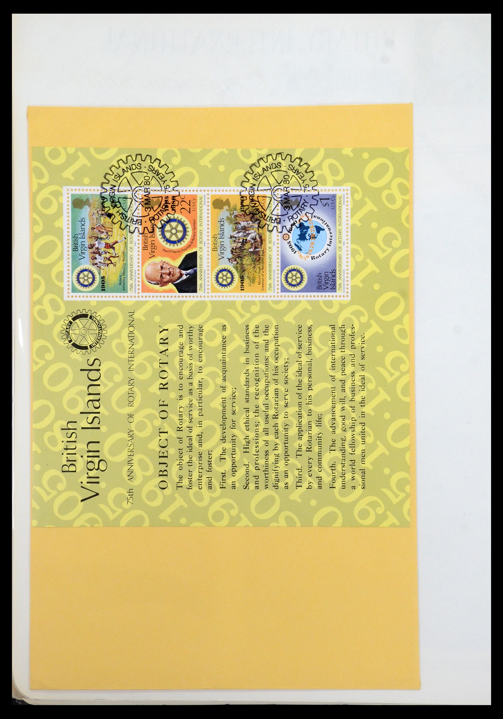 35694 042 - Postzegelverzameling 35694 Motief Rotary 1930-2009.