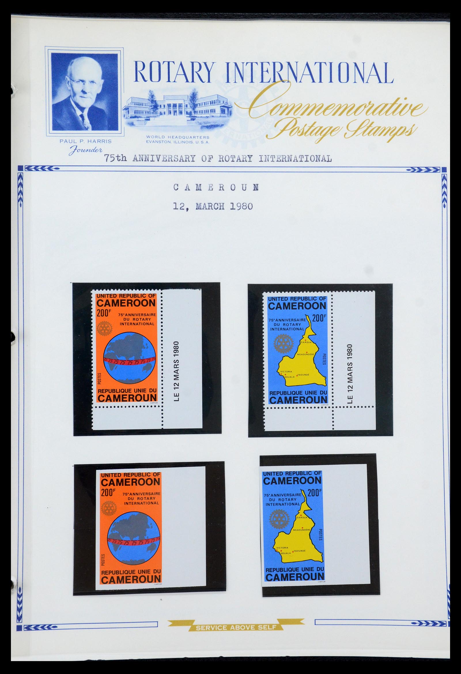 35694 045 - Postzegelverzameling 35694 Motief Rotary 1930-2009.