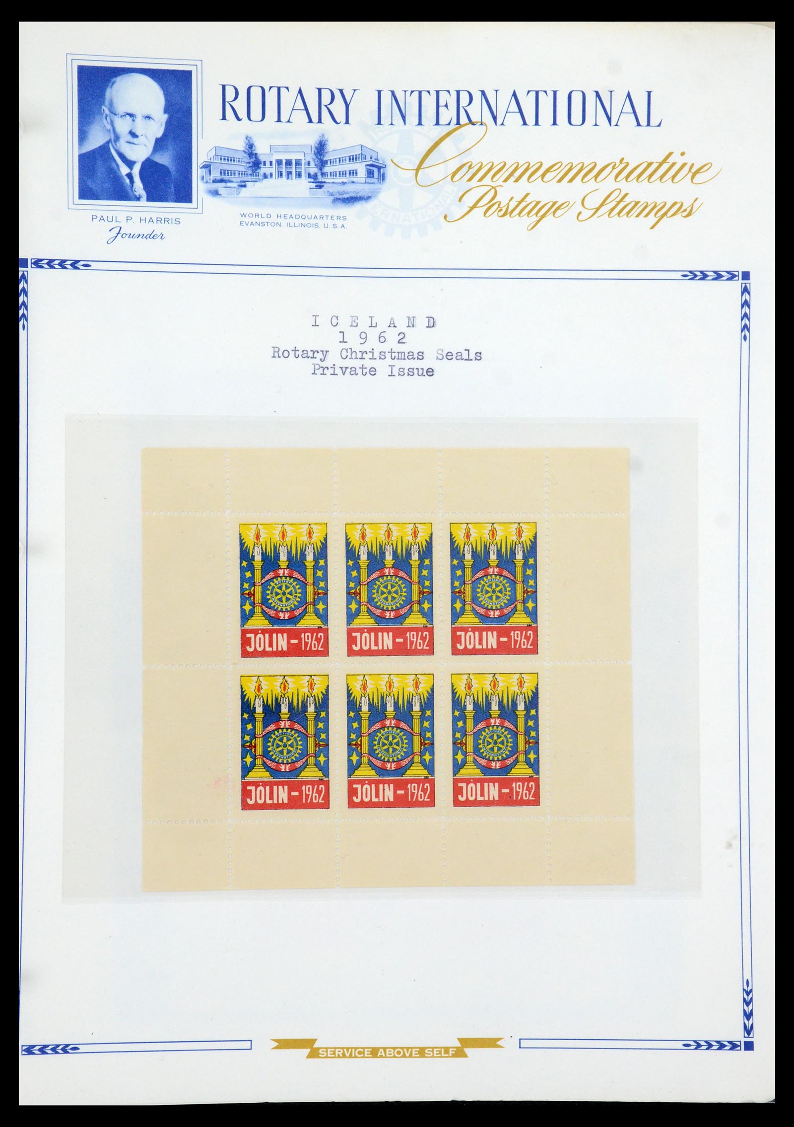 35694 053 - Postzegelverzameling 35694 Motief Rotary 1930-2009.