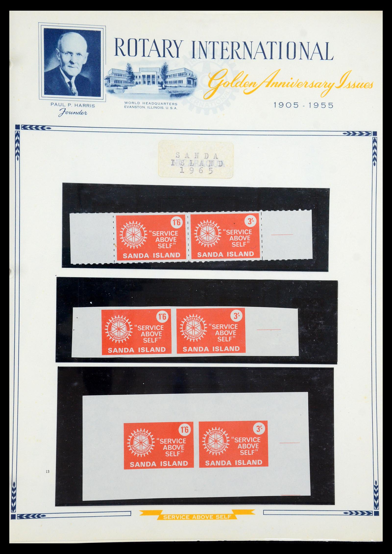35694 054 - Postzegelverzameling 35694 Motief Rotary 1930-2009.