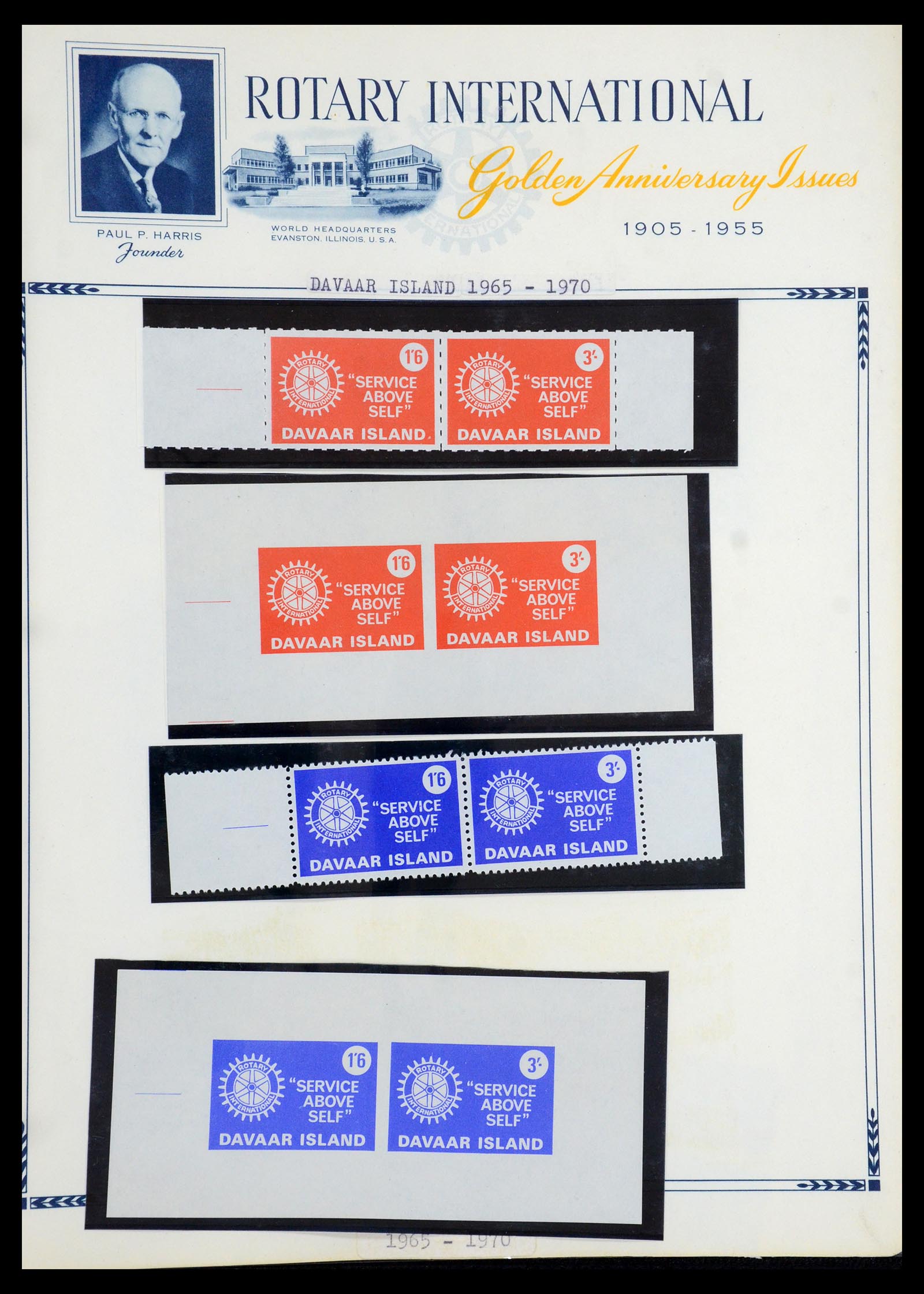35694 056 - Postzegelverzameling 35694 Motief Rotary 1930-2009.