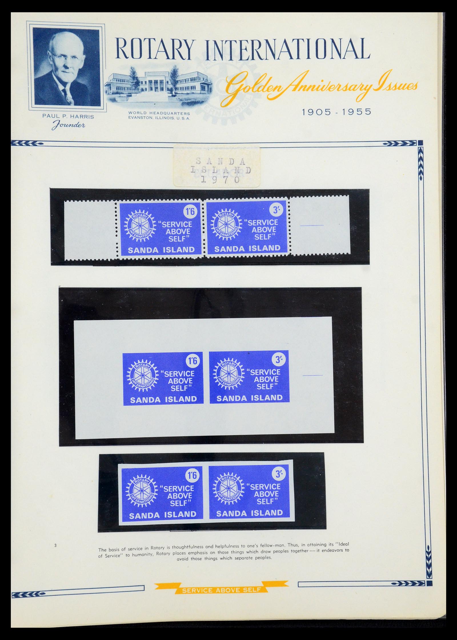 35694 058 - Postzegelverzameling 35694 Motief Rotary 1930-2009.