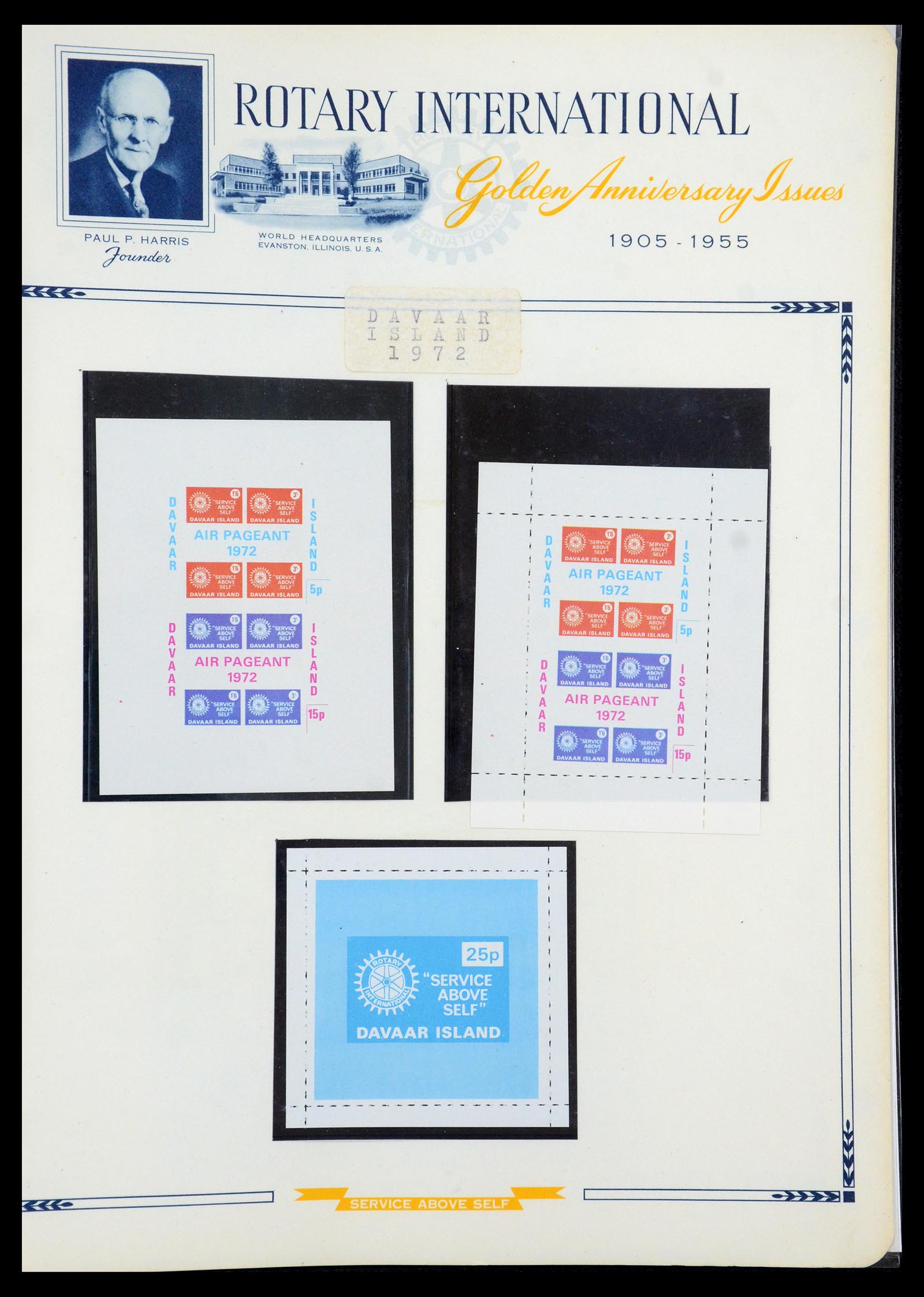 35694 059 - Postzegelverzameling 35694 Motief Rotary 1930-2009.