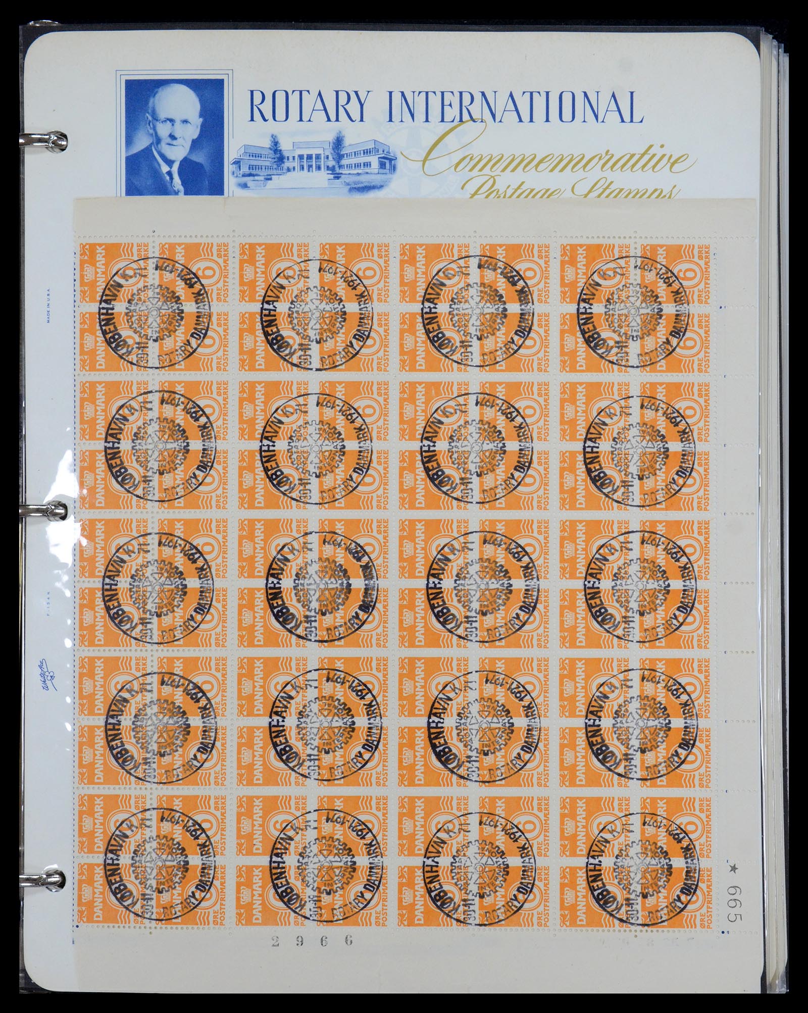 35694 063 - Postzegelverzameling 35694 Motief Rotary 1930-2009.