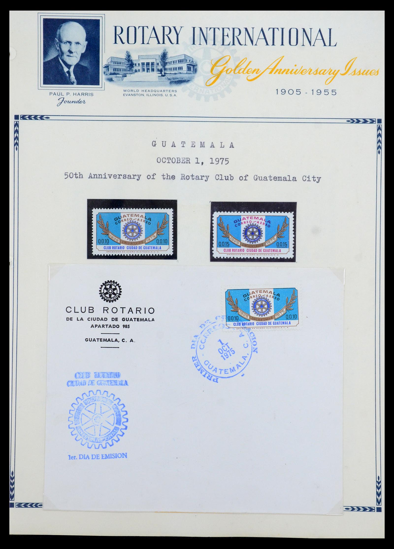 35694 066 - Postzegelverzameling 35694 Motief Rotary 1930-2009.
