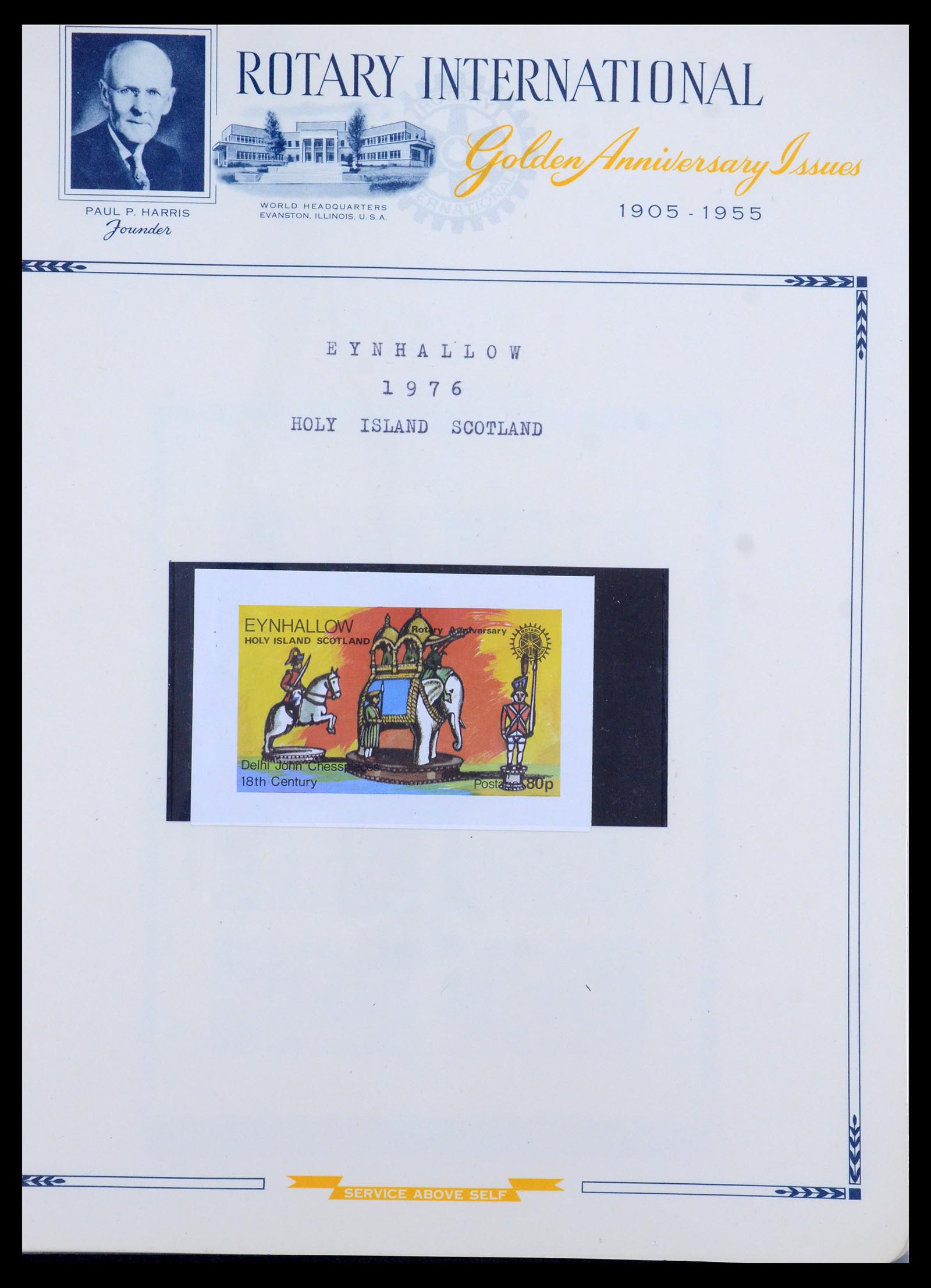 35694 071 - Postzegelverzameling 35694 Motief Rotary 1930-2009.