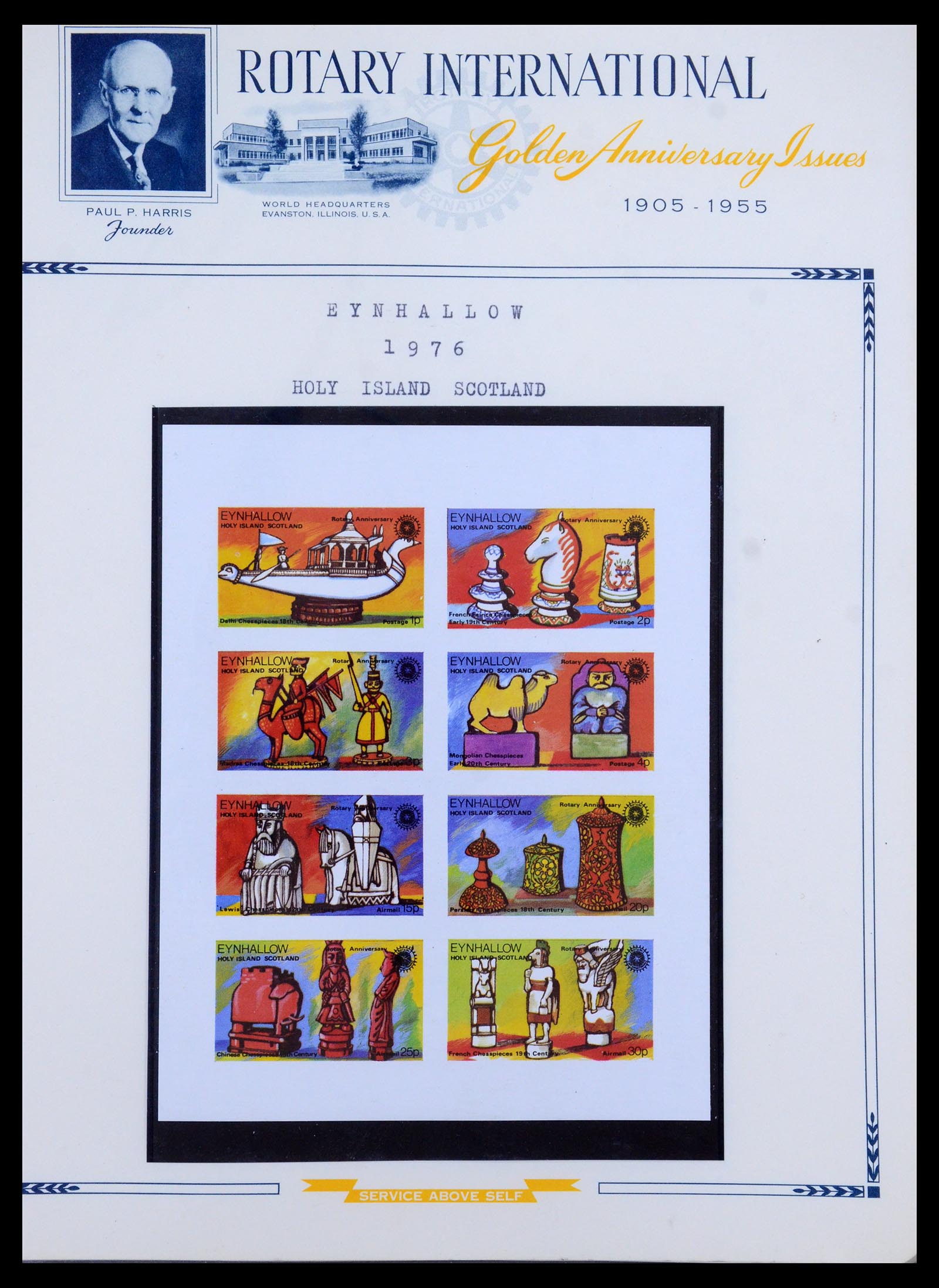 35694 072 - Postzegelverzameling 35694 Motief Rotary 1930-2009.