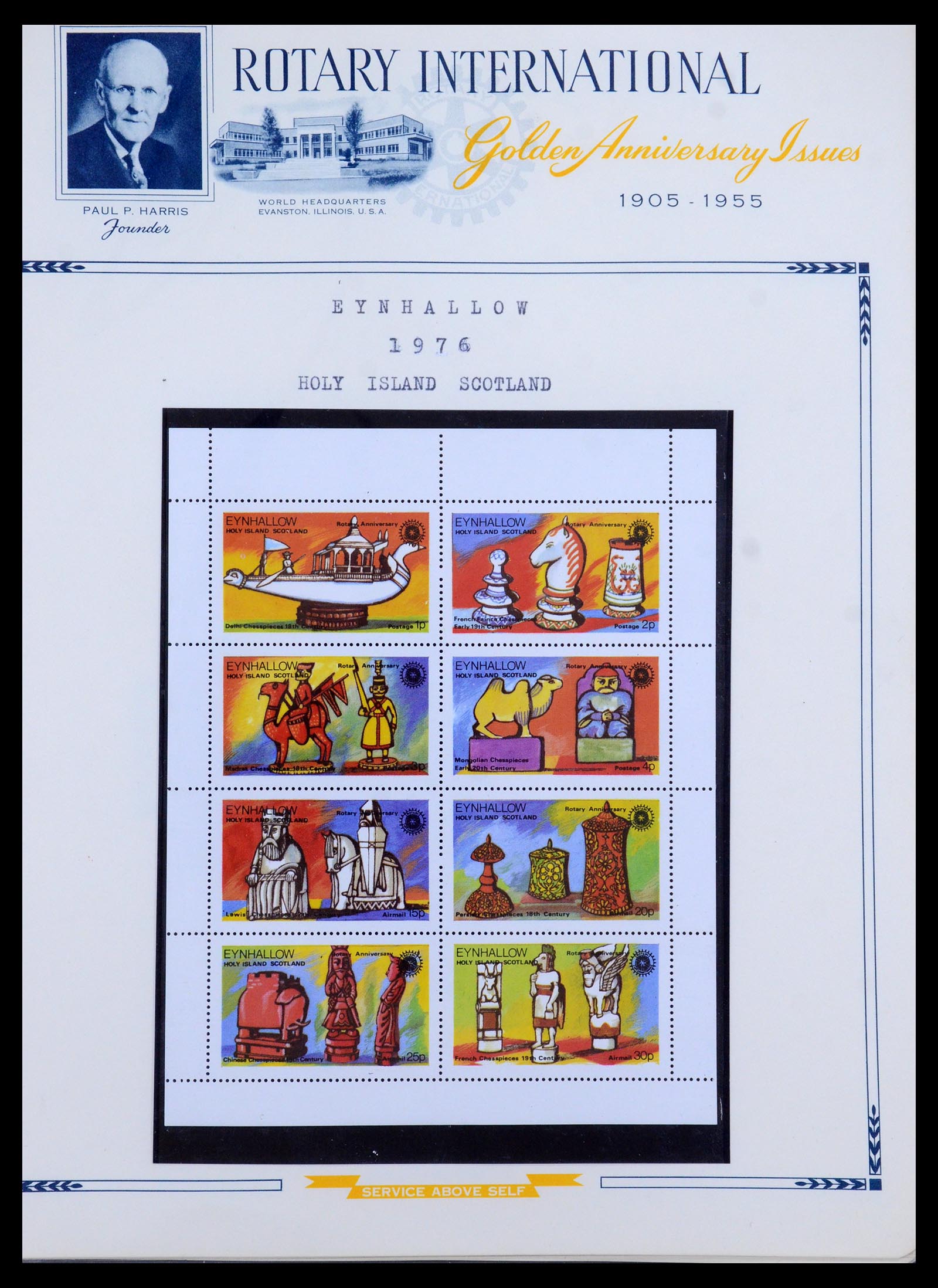 35694 073 - Postzegelverzameling 35694 Motief Rotary 1930-2009.
