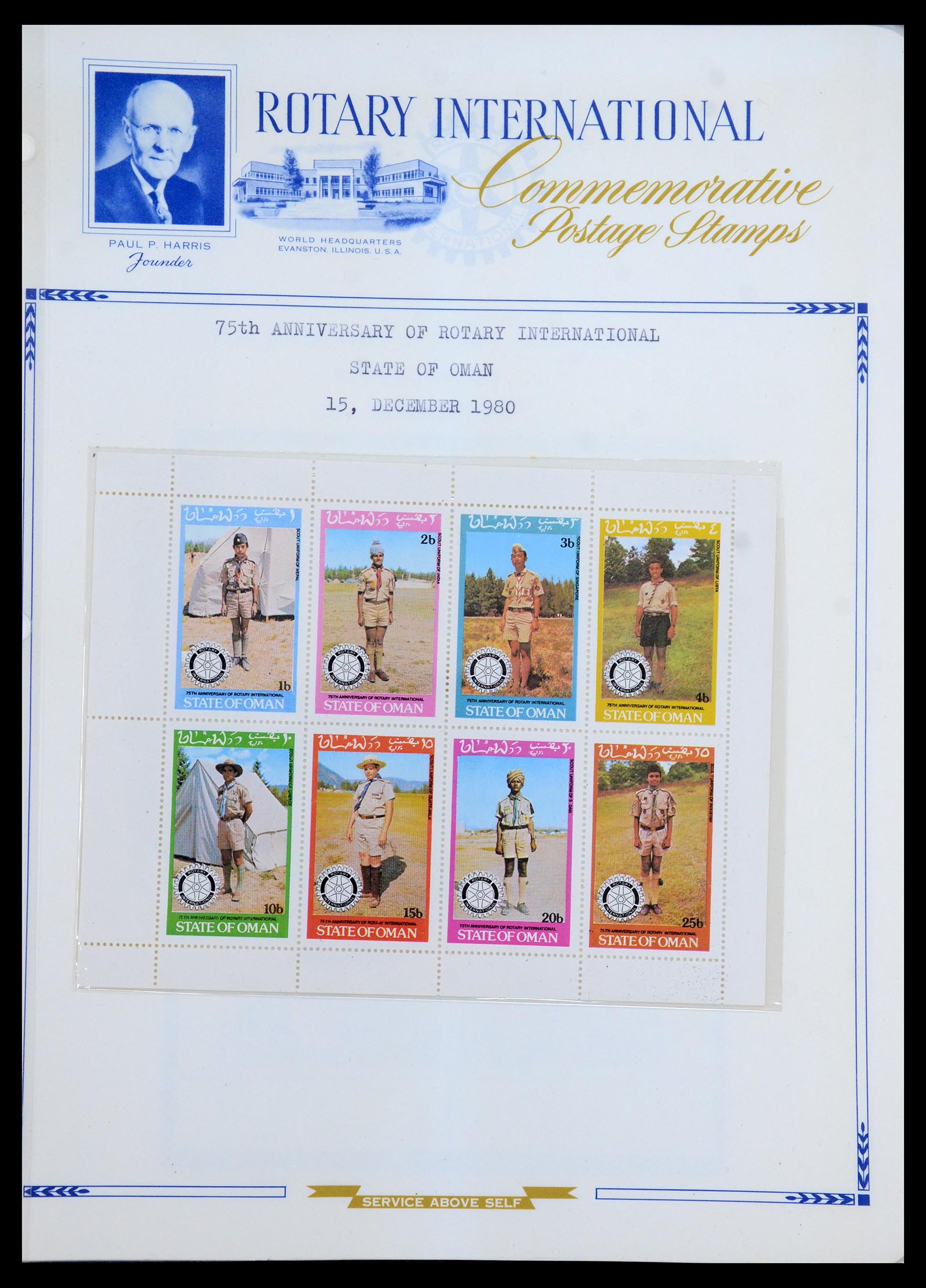 35694 084 - Postzegelverzameling 35694 Motief Rotary 1930-2009.