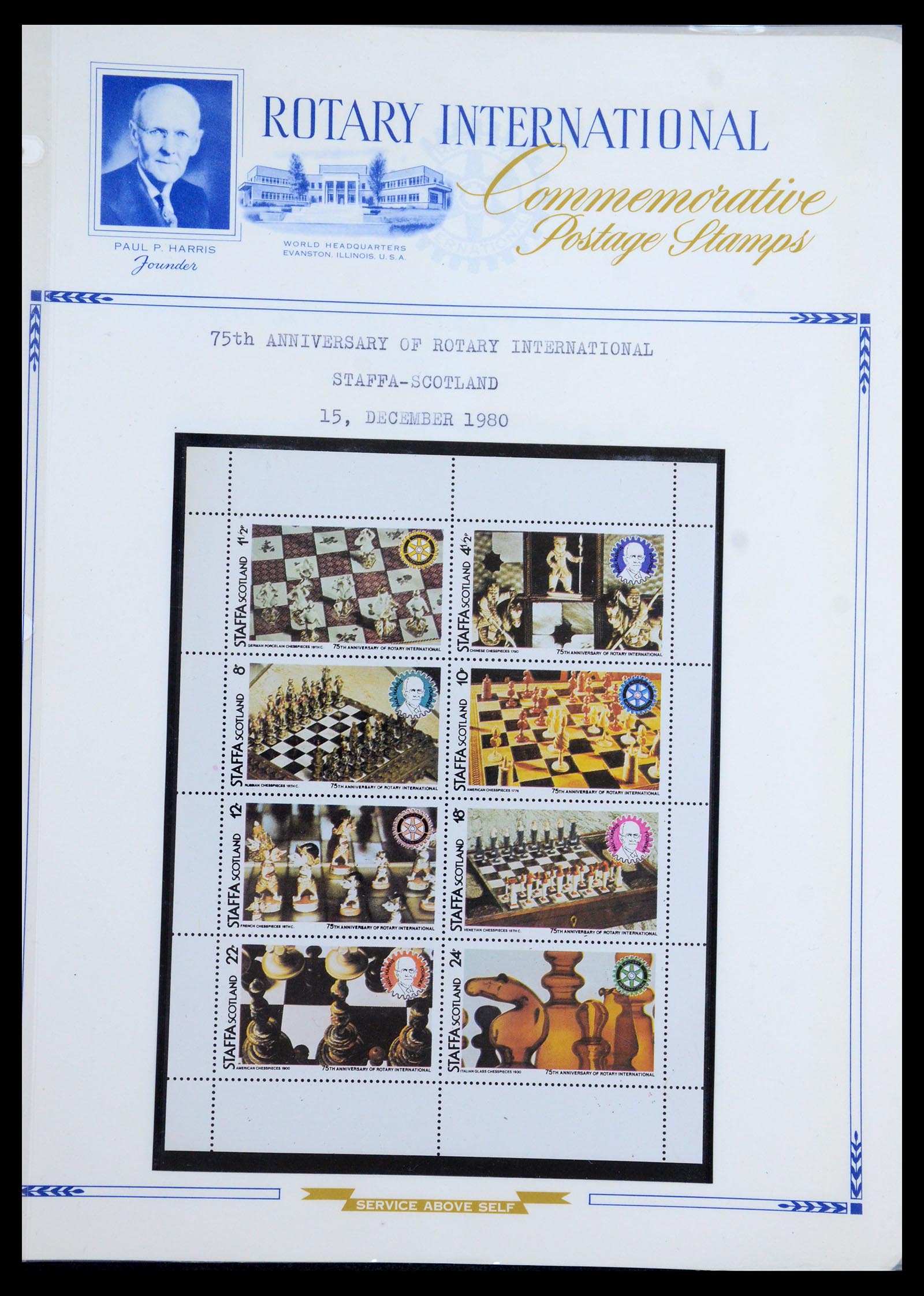 35694 085 - Postzegelverzameling 35694 Motief Rotary 1930-2009.