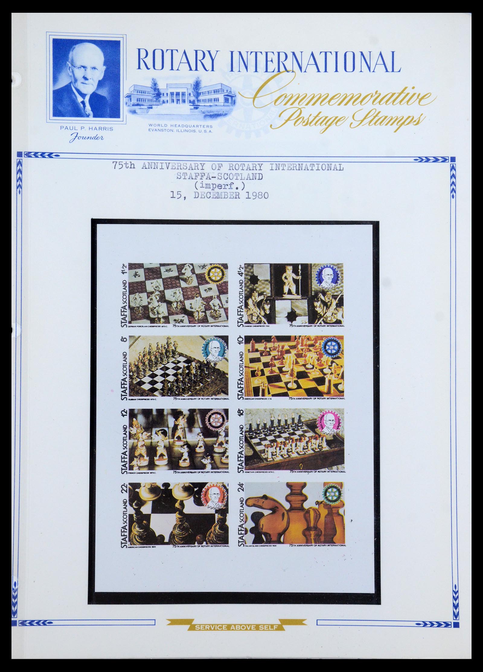 35694 086 - Postzegelverzameling 35694 Motief Rotary 1930-2009.