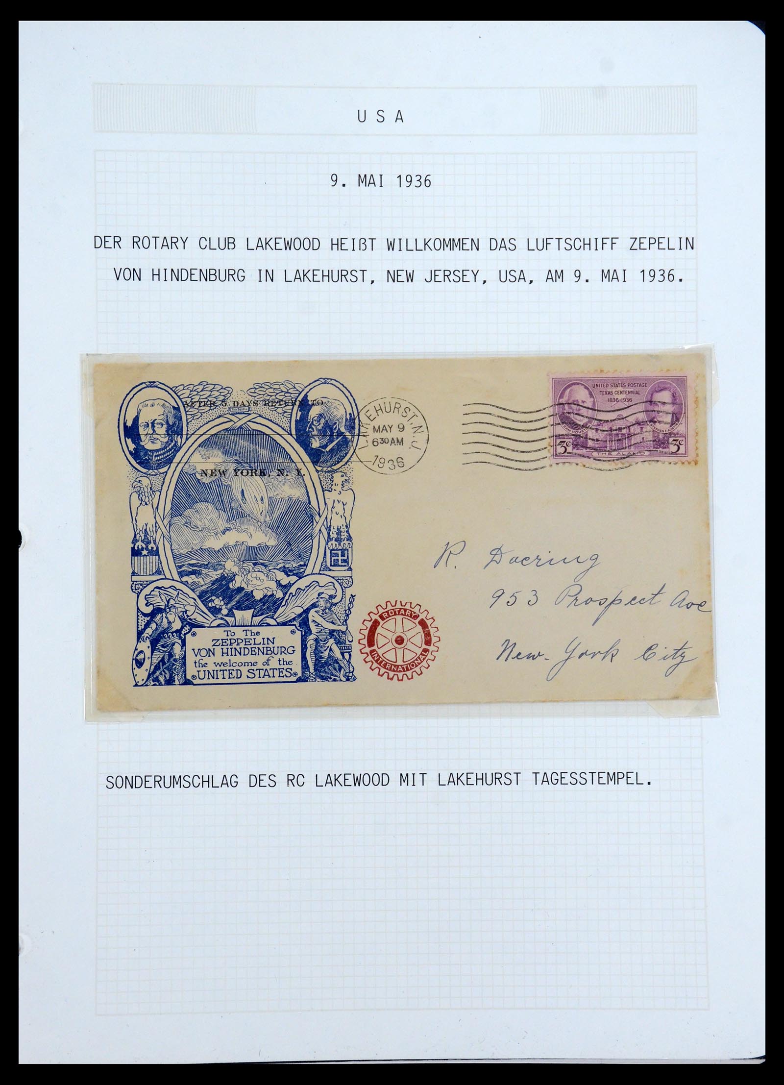 35694 090 - Postzegelverzameling 35694 Motief Rotary 1930-2009.