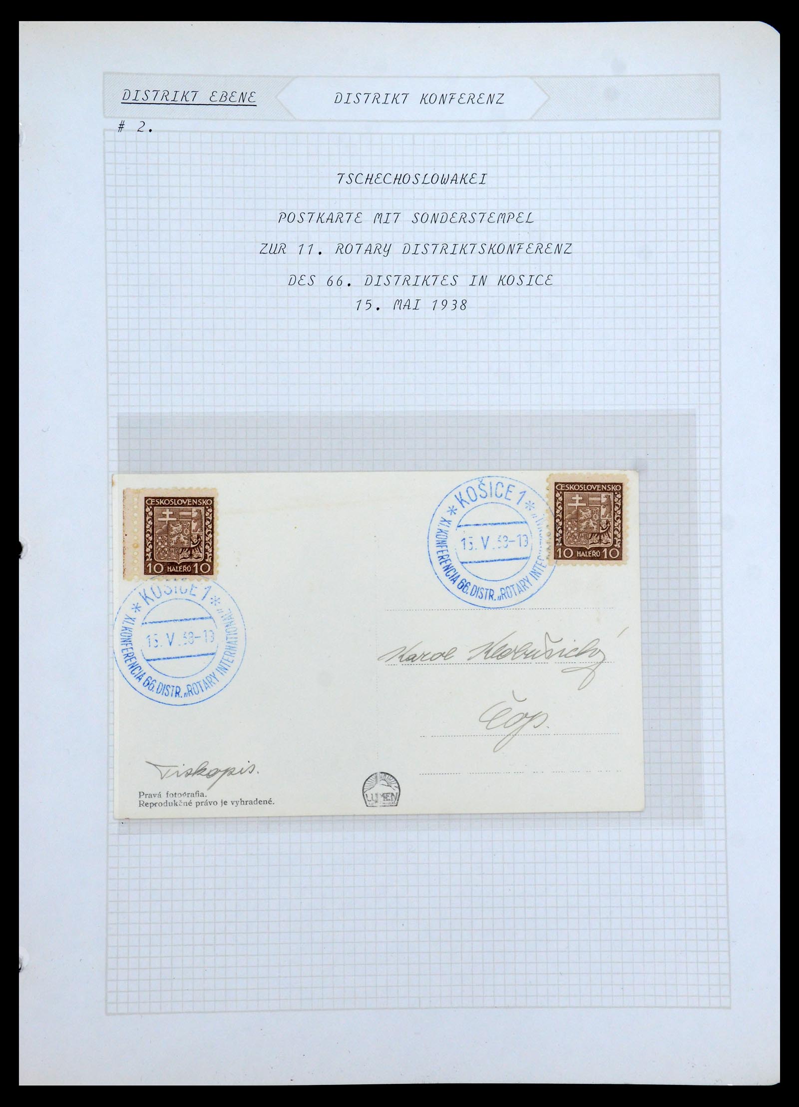 35694 092 - Postzegelverzameling 35694 Motief Rotary 1930-2009.