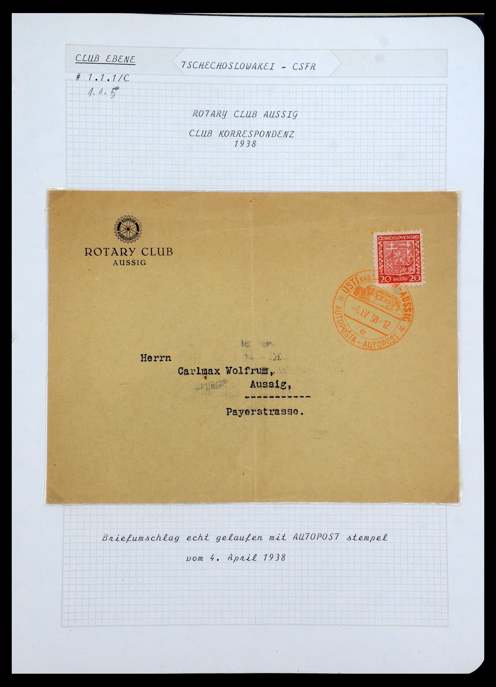 35694 095 - Postzegelverzameling 35694 Motief Rotary 1930-2009.