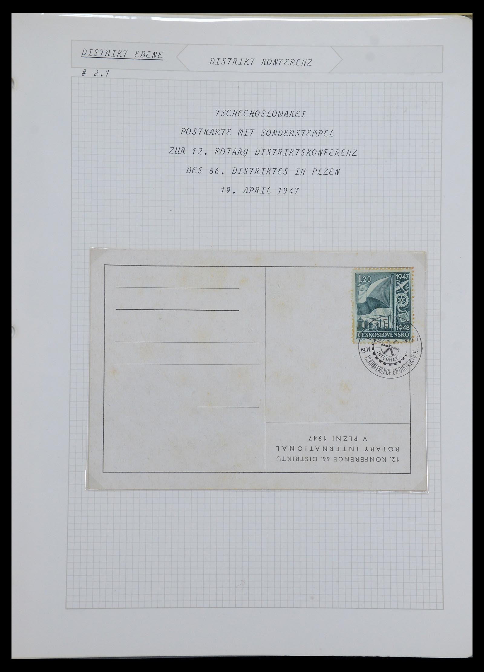 35694 096 - Postzegelverzameling 35694 Motief Rotary 1930-2009.