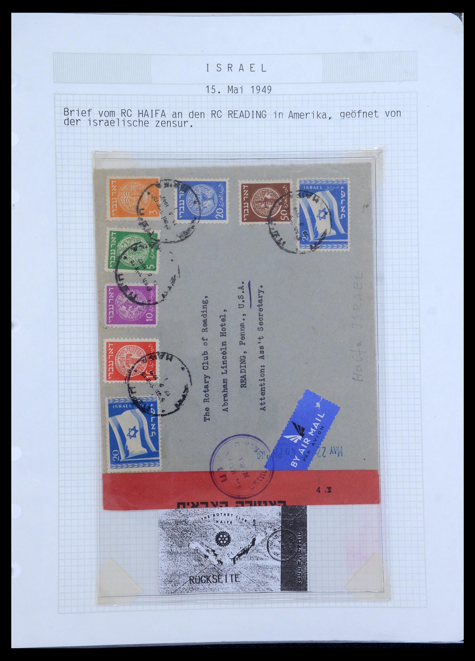 35694 098 - Postzegelverzameling 35694 Motief Rotary 1930-2009.