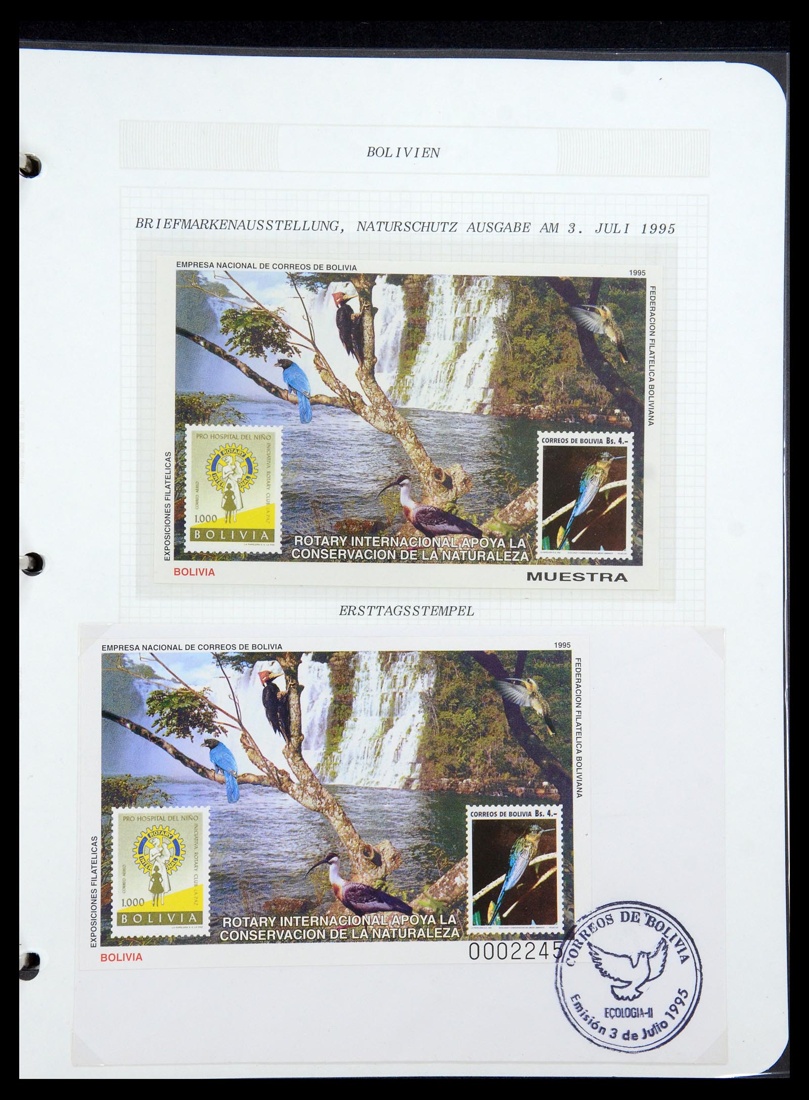 35694 628 - Postzegelverzameling 35694 Motief Rotary 1930-2009.