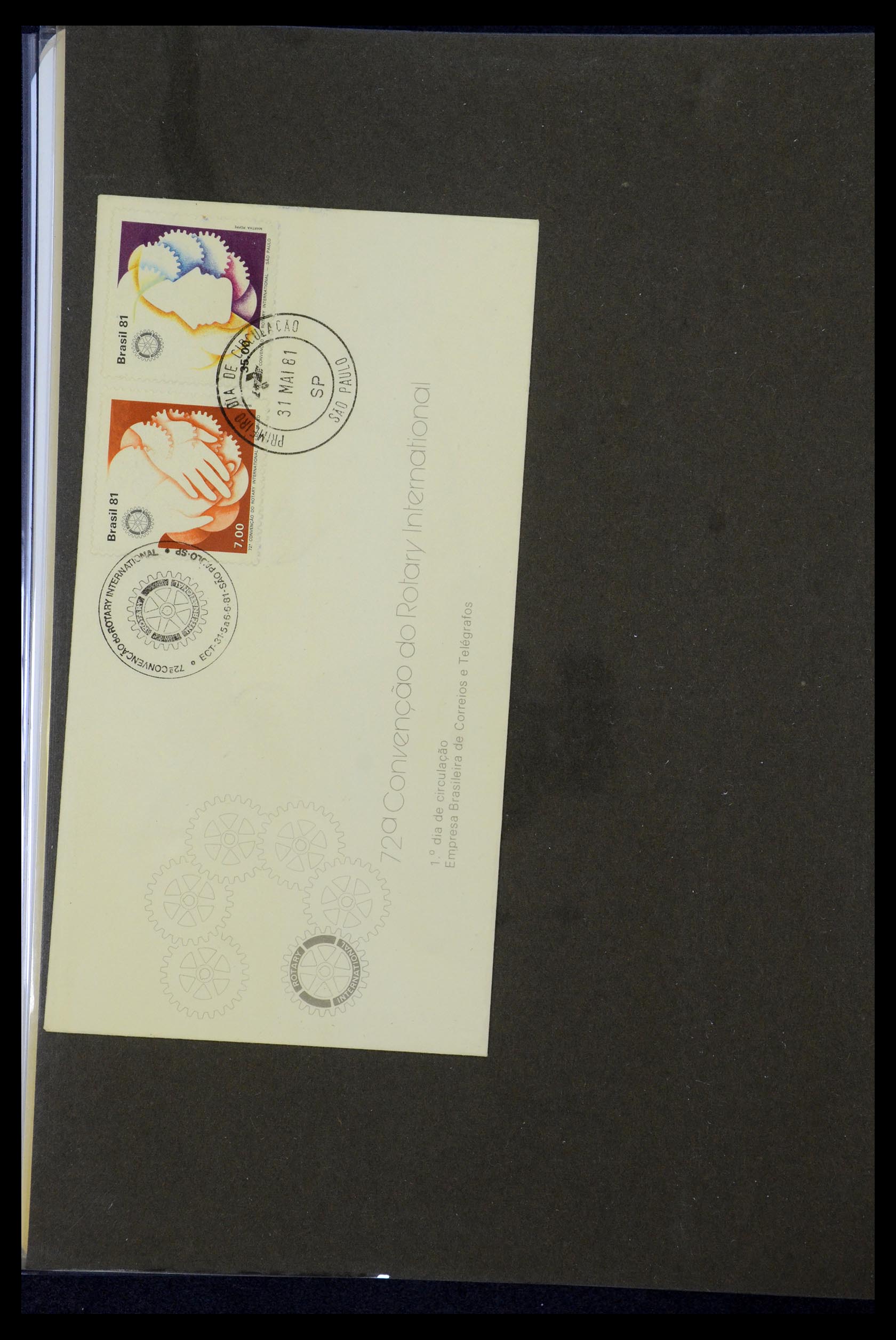 35694 636 - Postzegelverzameling 35694 Motief Rotary 1930-2009.