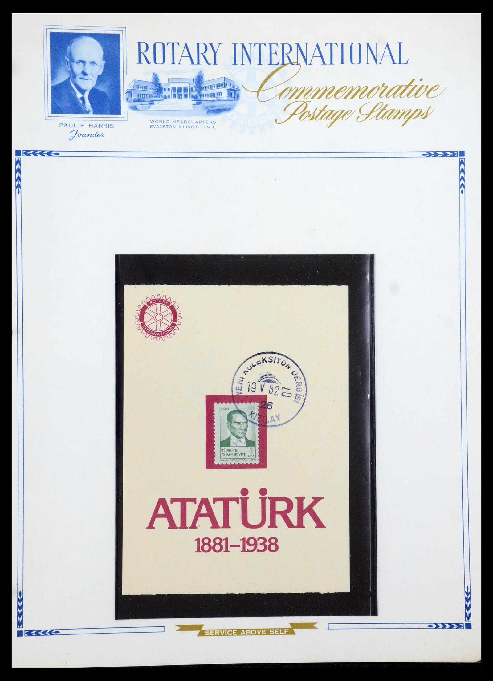 35694 637 - Postzegelverzameling 35694 Motief Rotary 1930-2009.