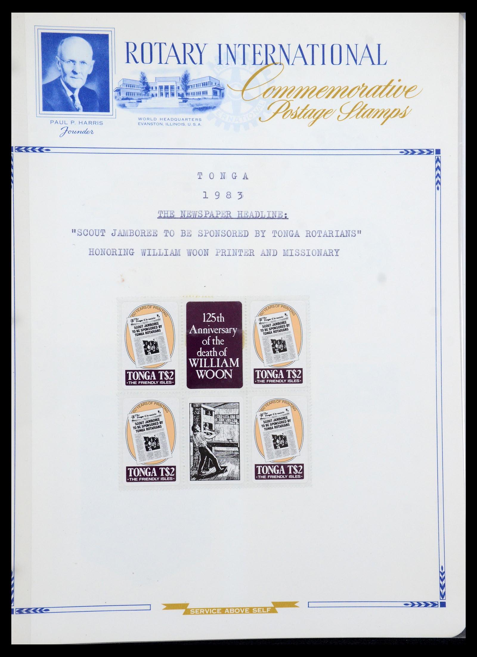 35694 642 - Postzegelverzameling 35694 Motief Rotary 1930-2009.