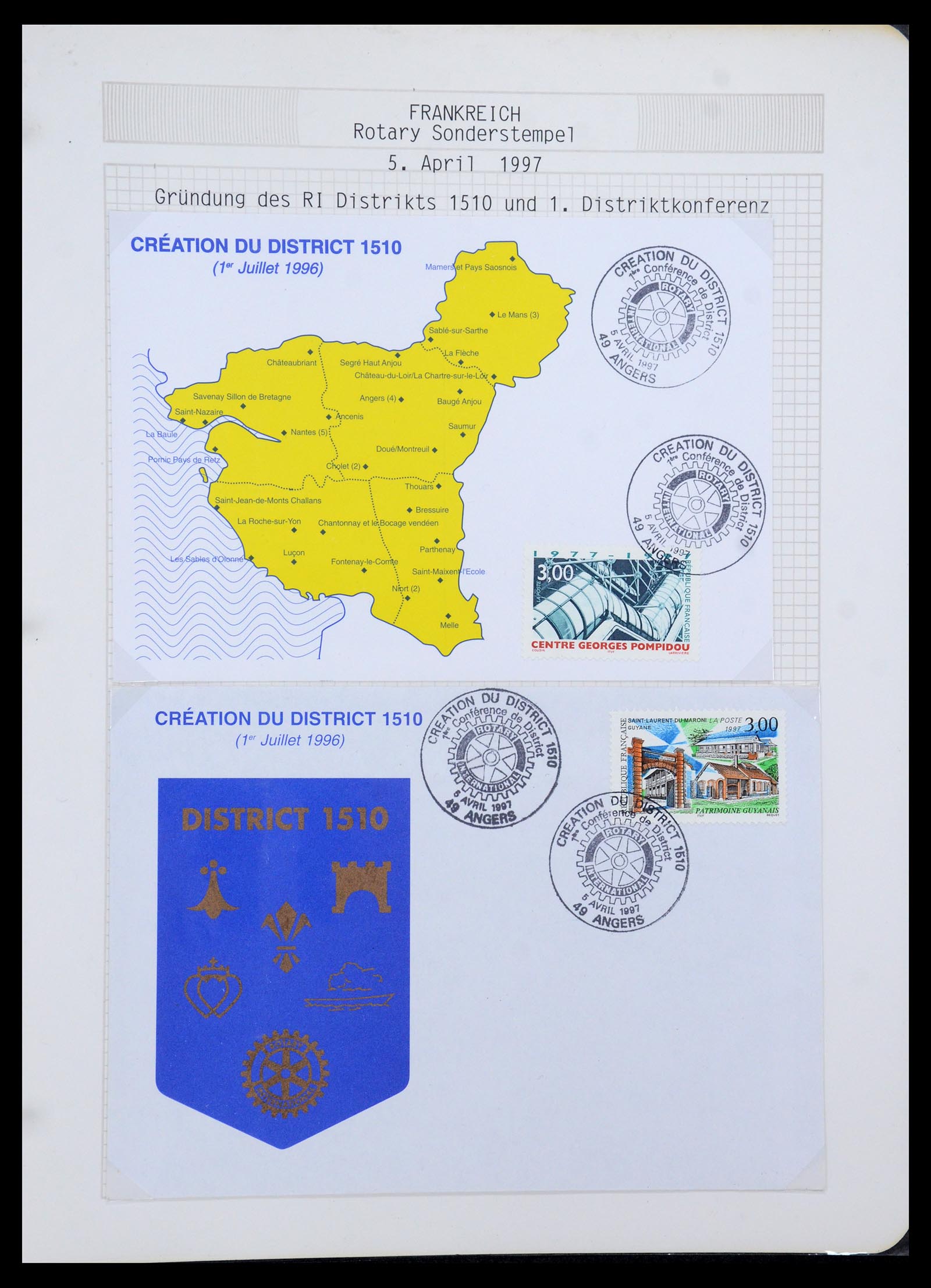 35694 643 - Postzegelverzameling 35694 Motief Rotary 1930-2009.