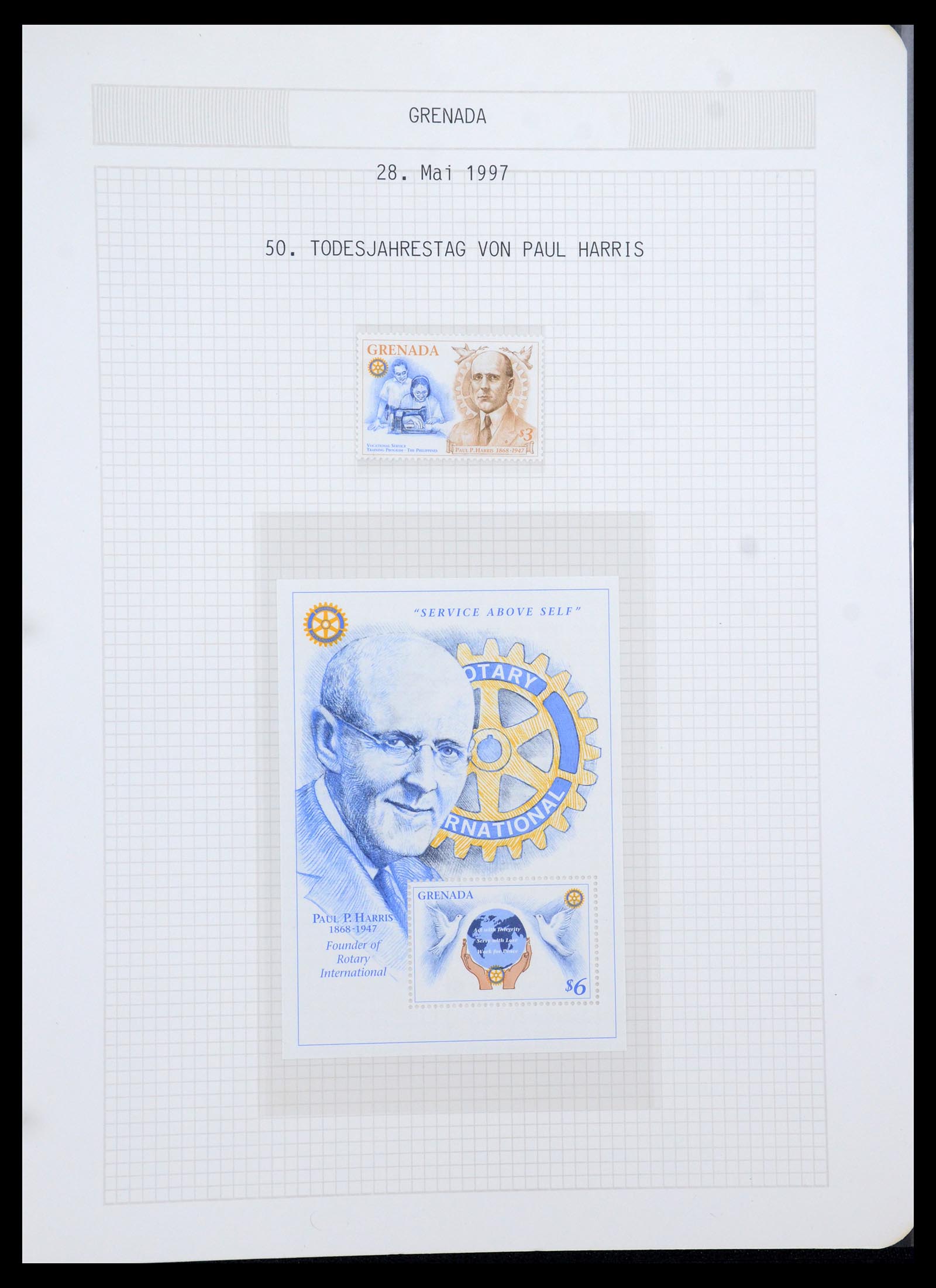 35694 646 - Postzegelverzameling 35694 Motief Rotary 1930-2009.