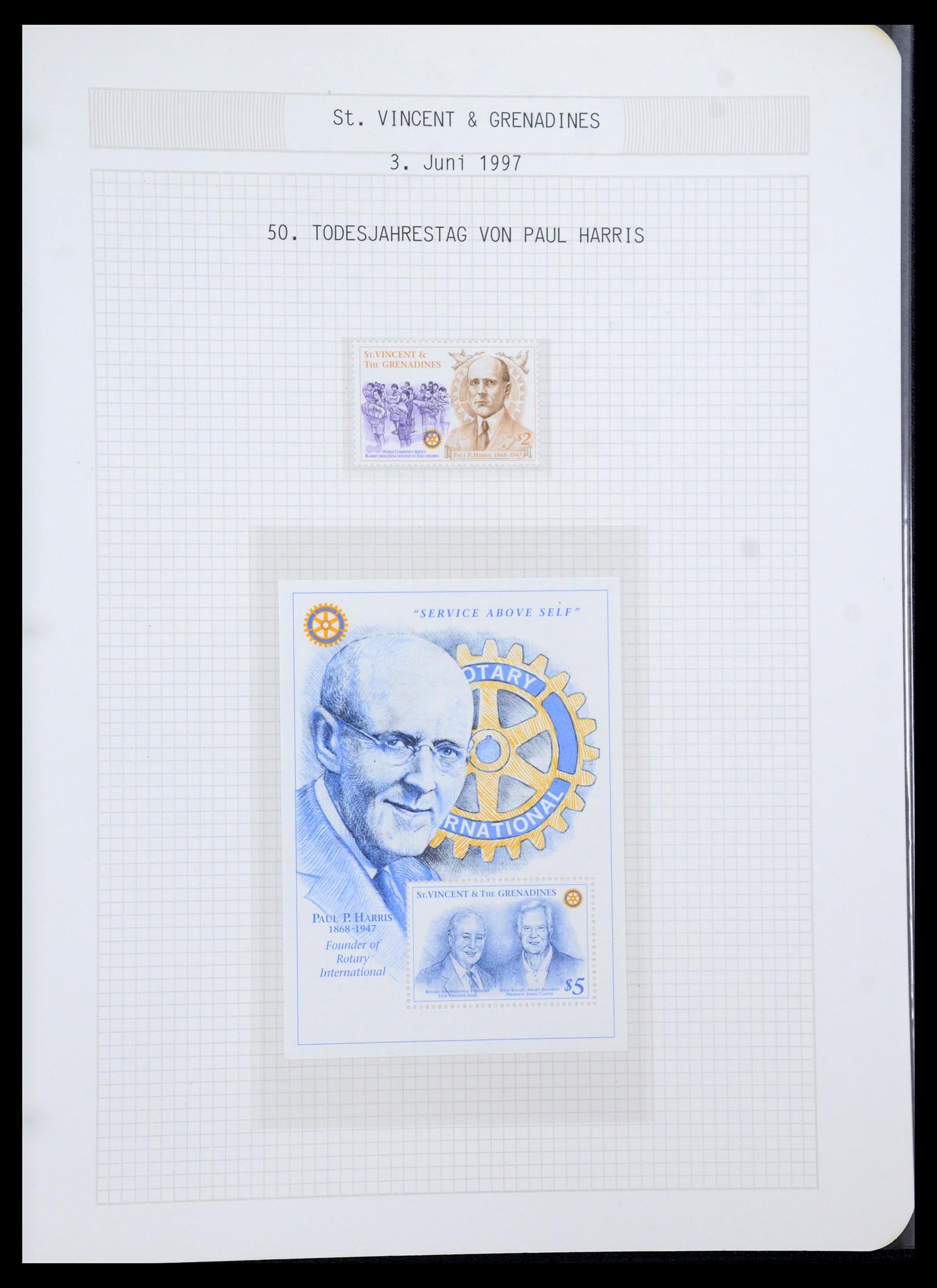 35694 648 - Postzegelverzameling 35694 Motief Rotary 1930-2009.