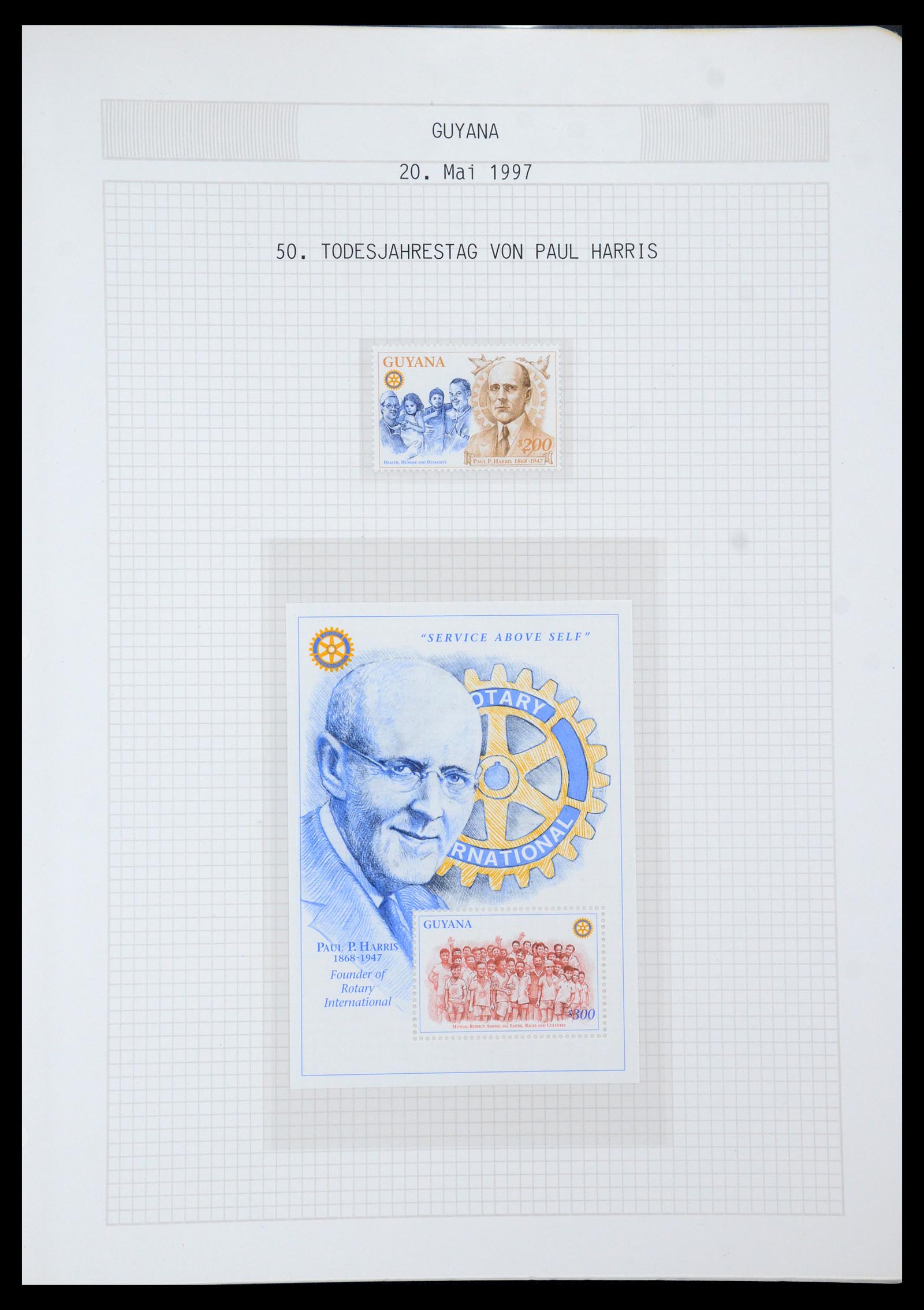 35694 658 - Postzegelverzameling 35694 Motief Rotary 1930-2009.