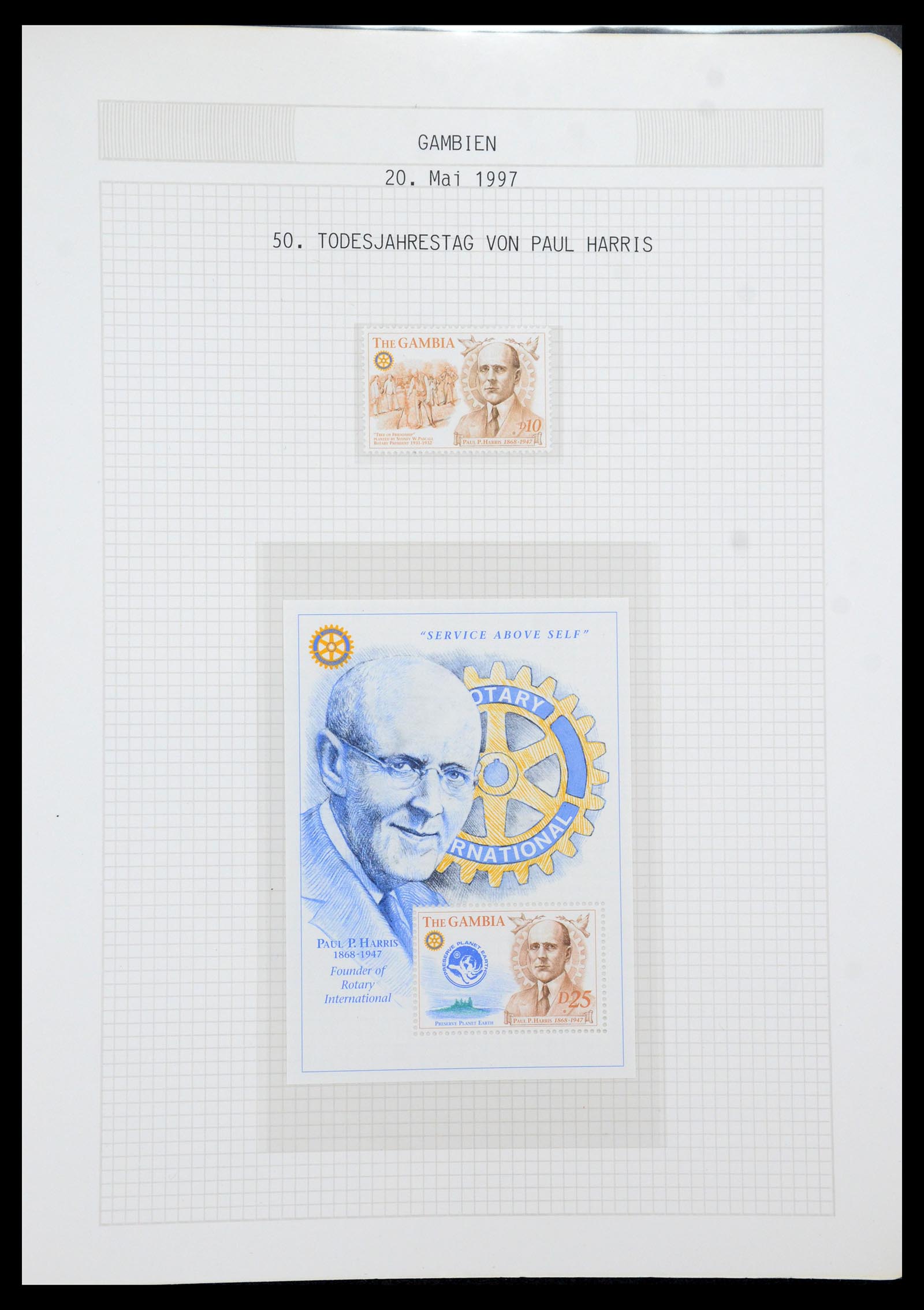 35694 662 - Postzegelverzameling 35694 Motief Rotary 1930-2009.