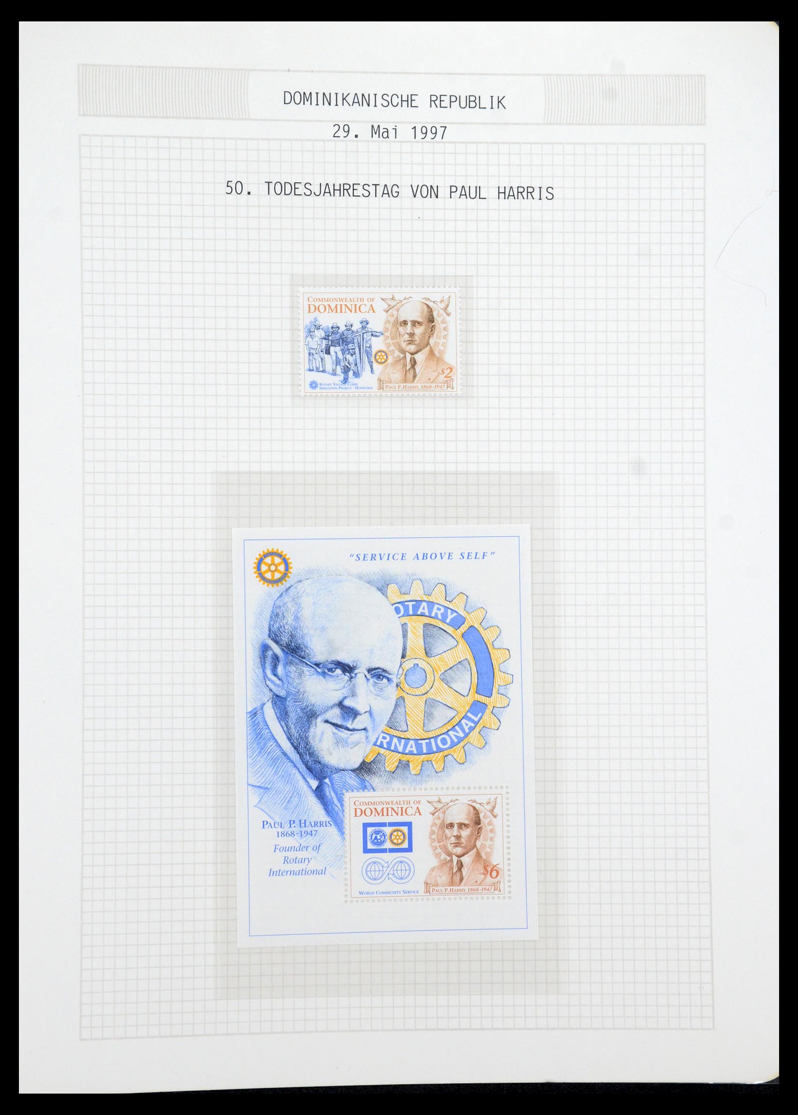 35694 663 - Postzegelverzameling 35694 Motief Rotary 1930-2009.